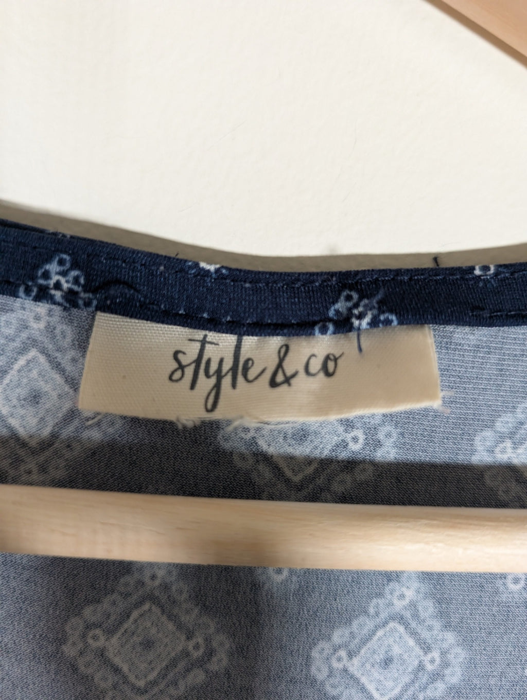 Style&Co. Blue T-Shirt - 2XL