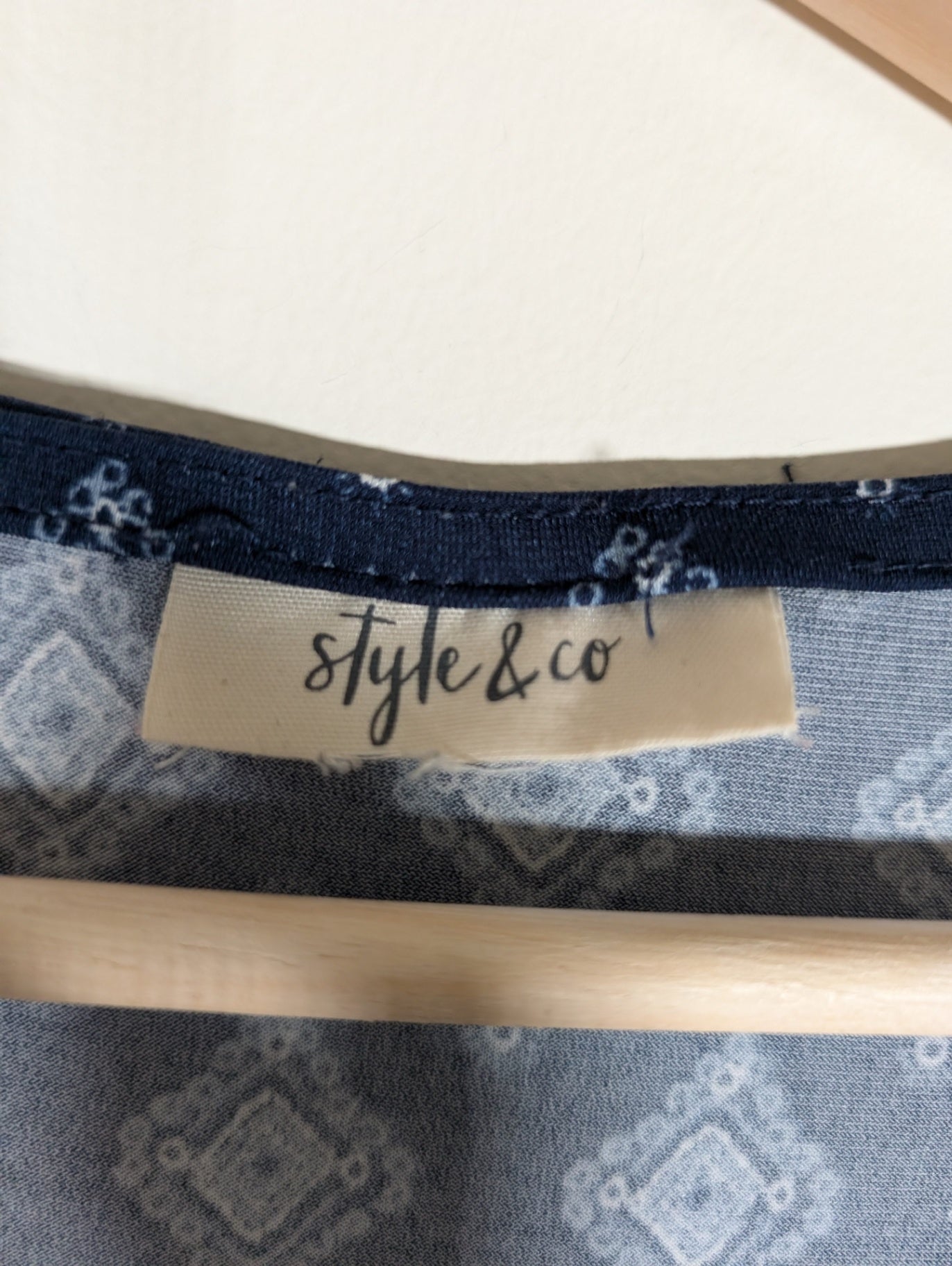 Style&Co. Blue T-Shirt - 2XL