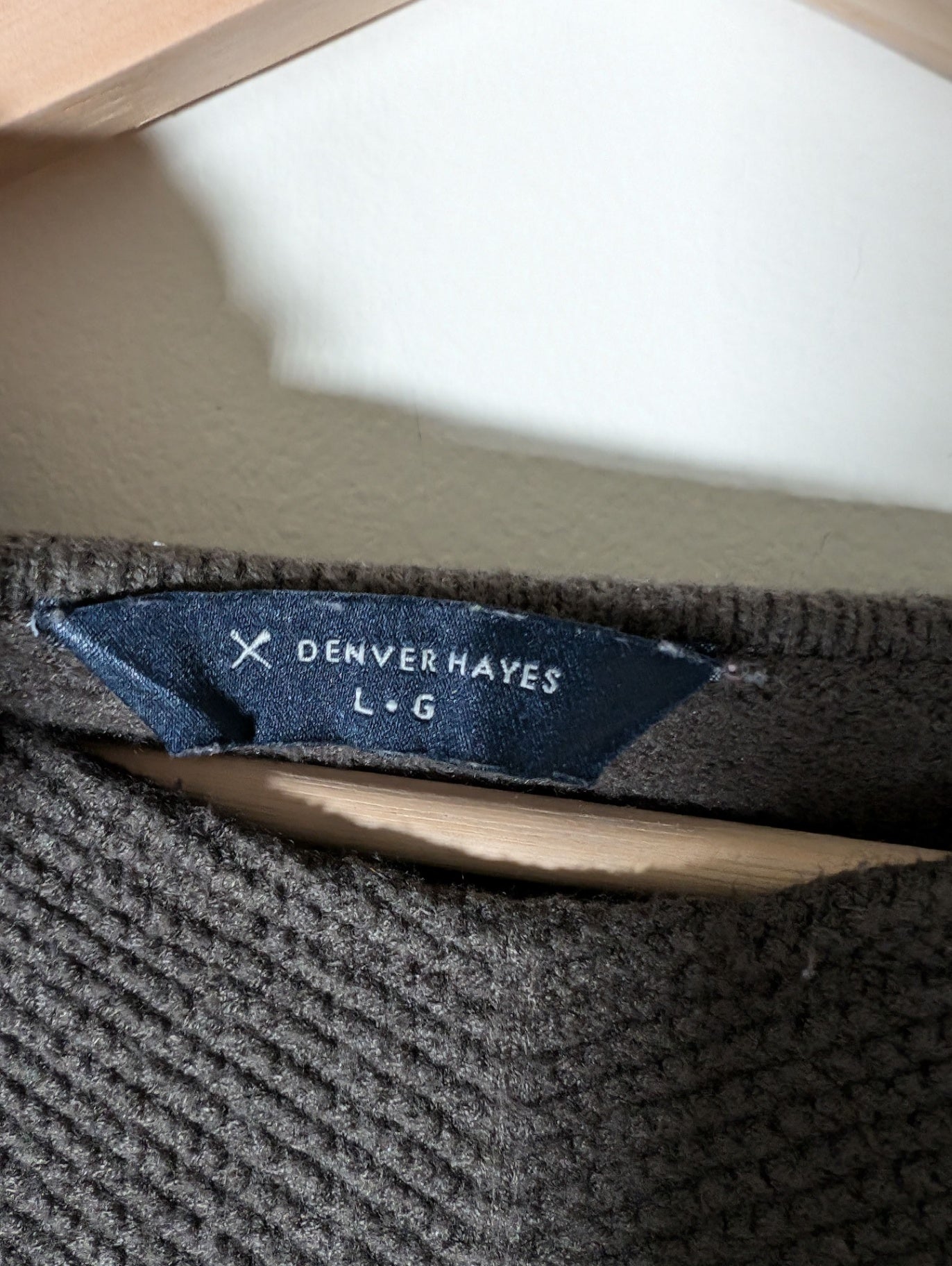 Denver Hayes waffle knit pullover - Large