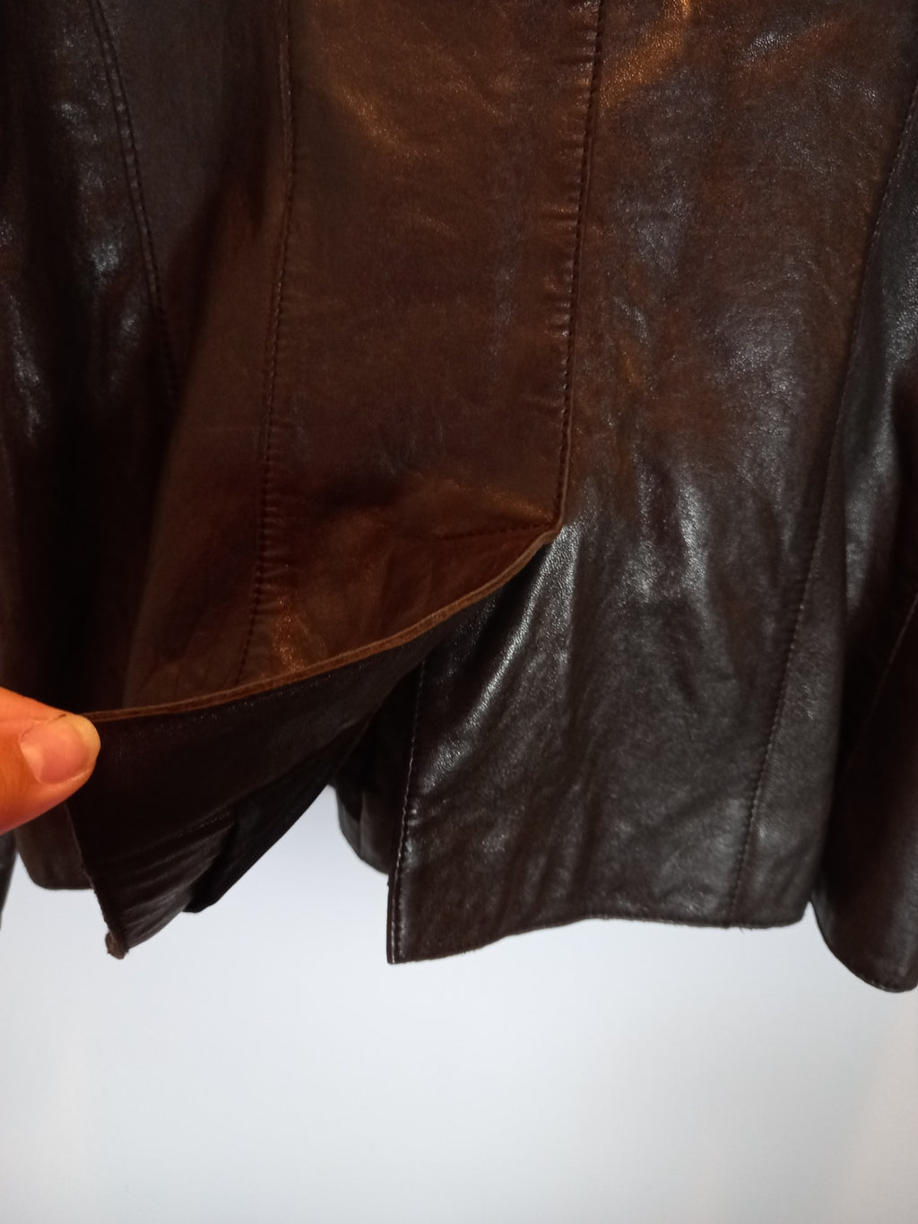 Marc New York black leather jacket - Large