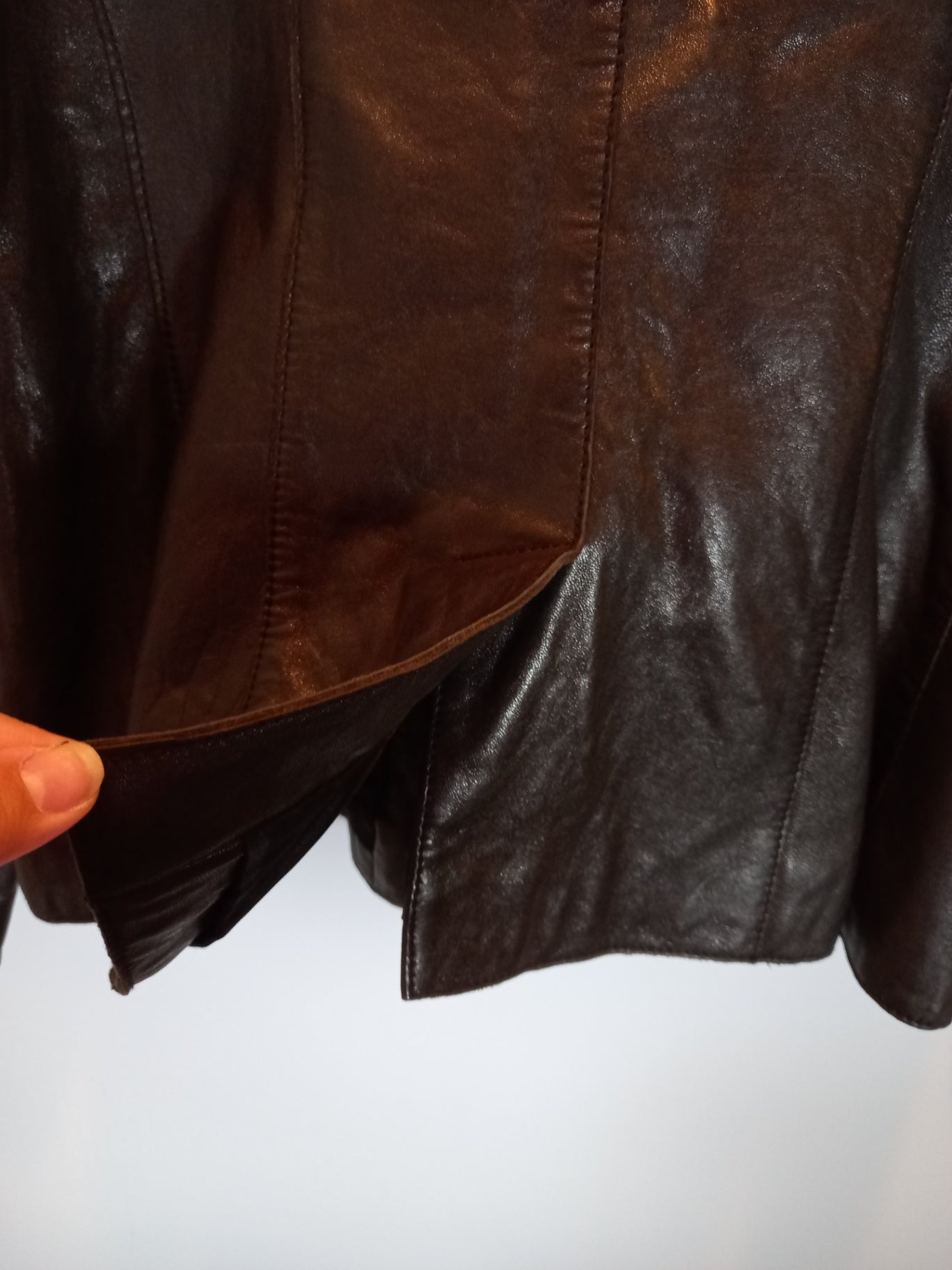 Marc New York black leather jacket - Large