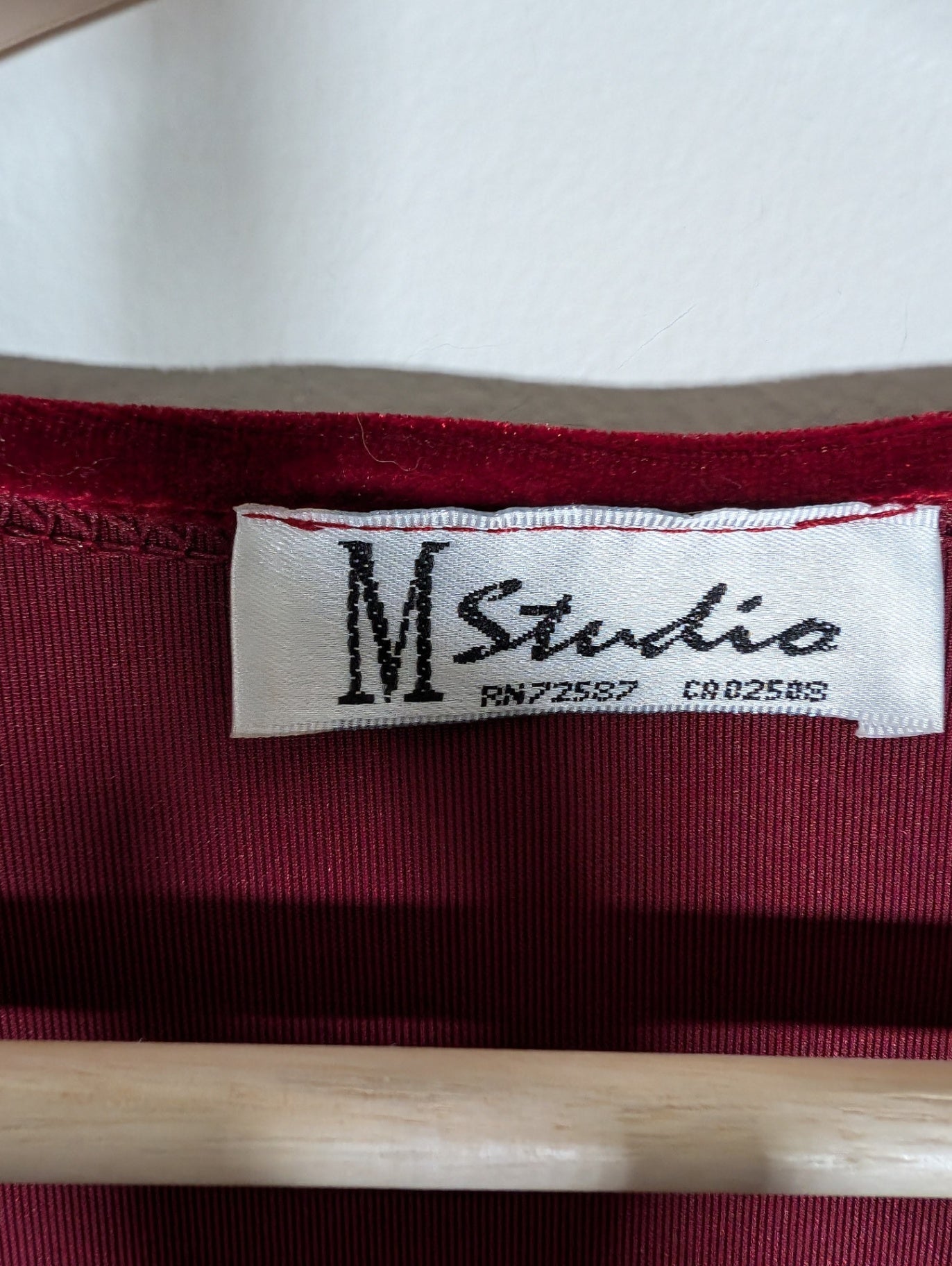 M Studio Velvet Red Dress and Bolero - appears Medium