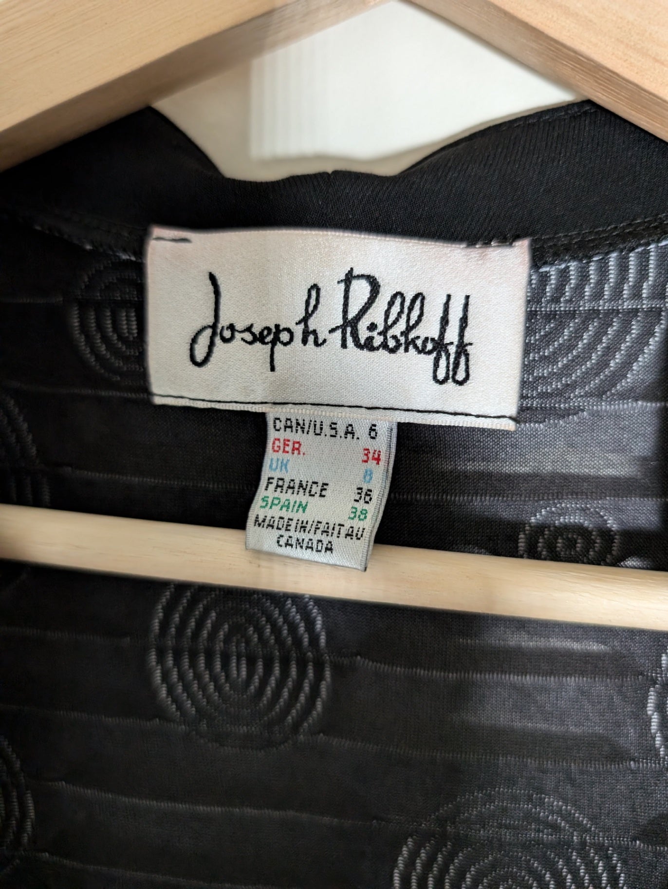 Joseph Ribkoff Black/White Blouse - SZ 6