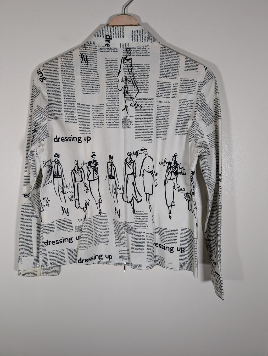 Ciel et Neige Vintage Printed Jacket - SZ 38 (staining)