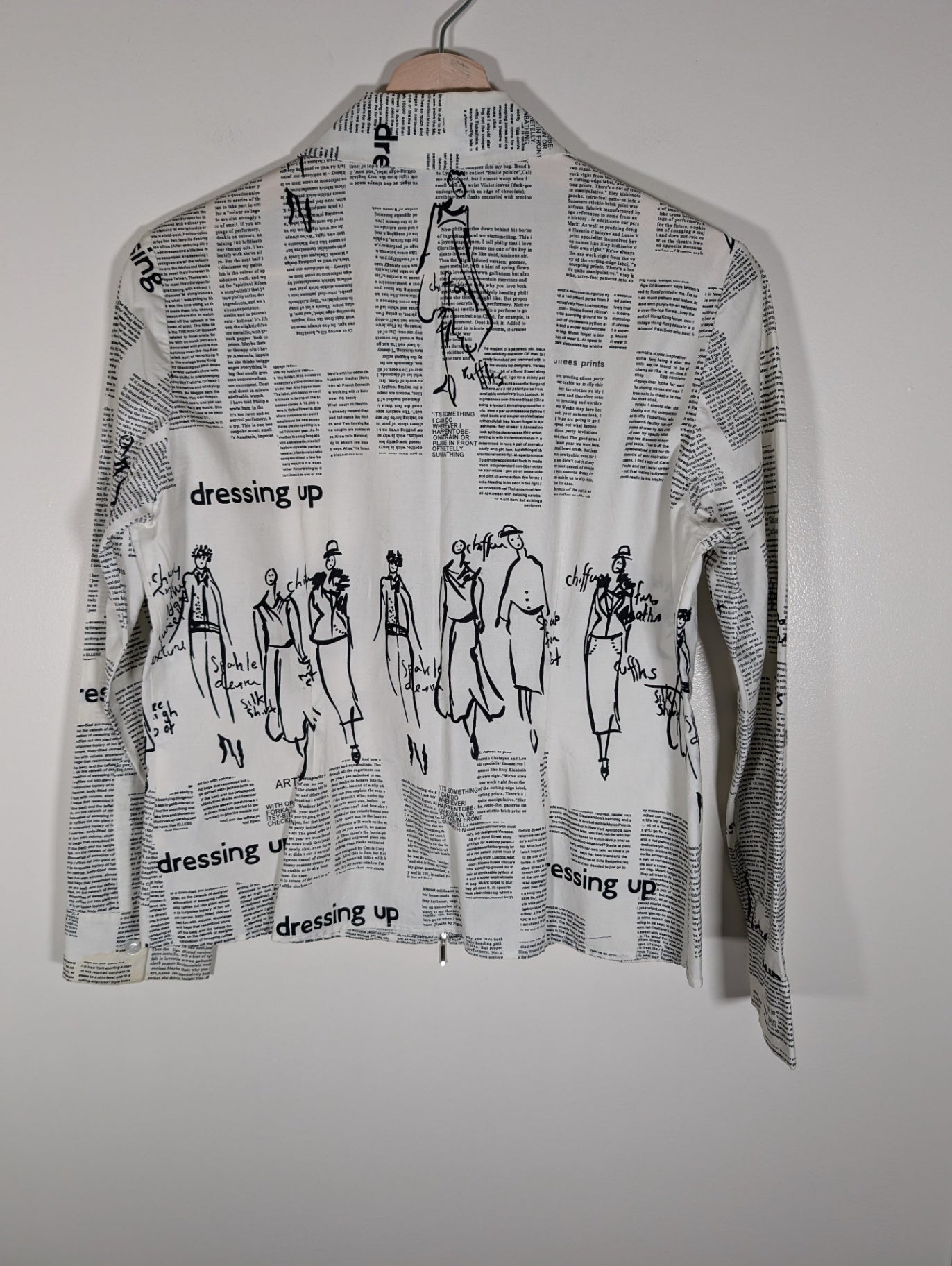 Ciel et Neige Vintage Printed Jacket - SZ 38 (staining)