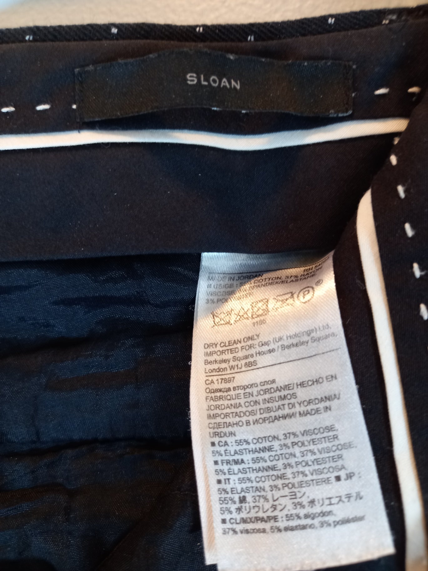 Banana Republic sloan black polka-dot pants - SZ 8