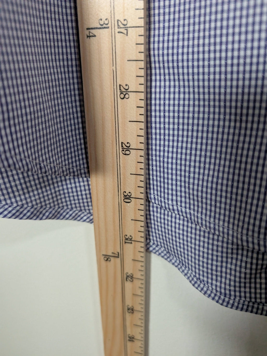 NWT Black Brown Classic Fit Blue Checkered Dress Shirt - 16x34