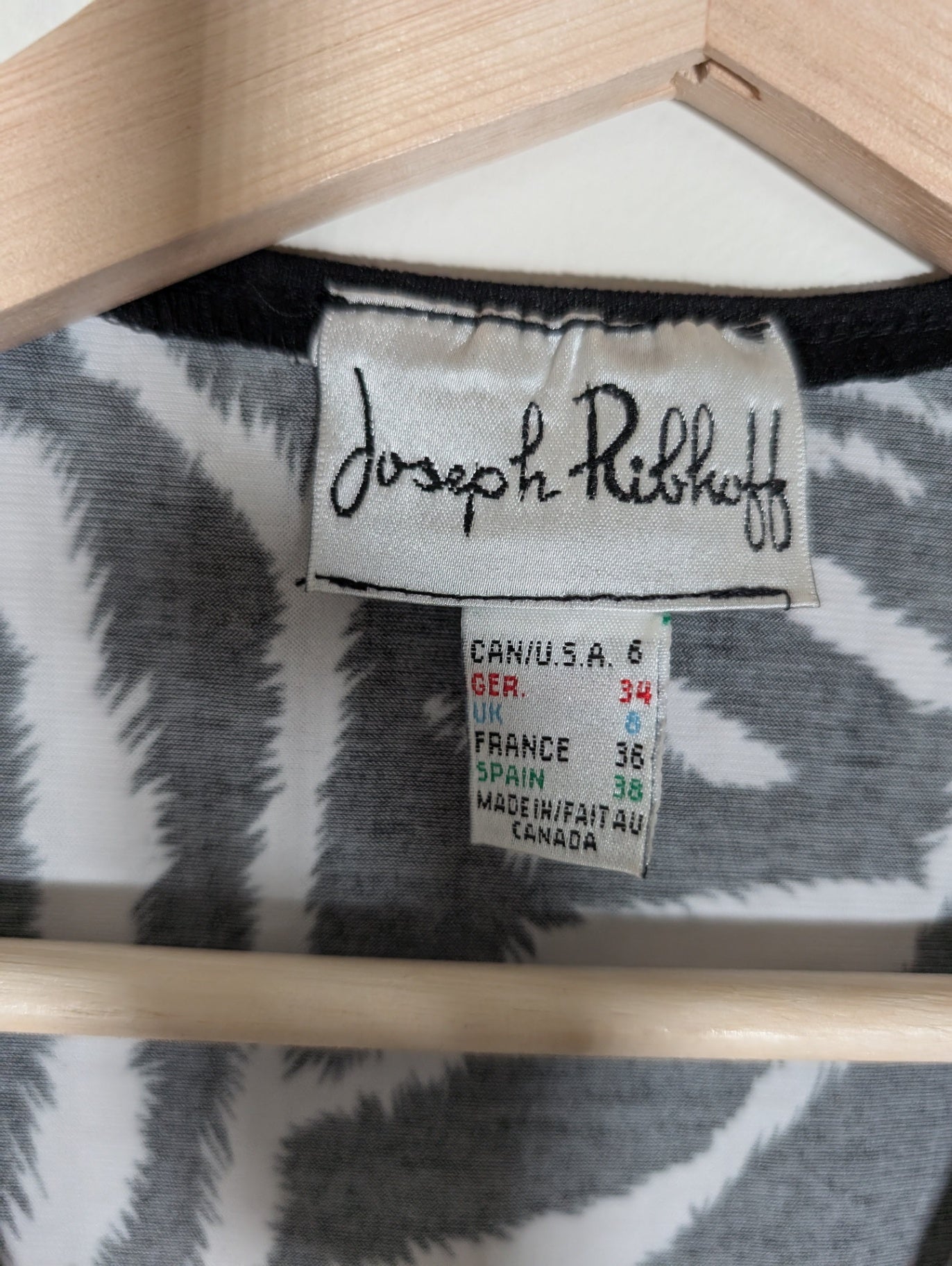 Joseph Ribkoff Zebra Sequin Blouse - SZ 6