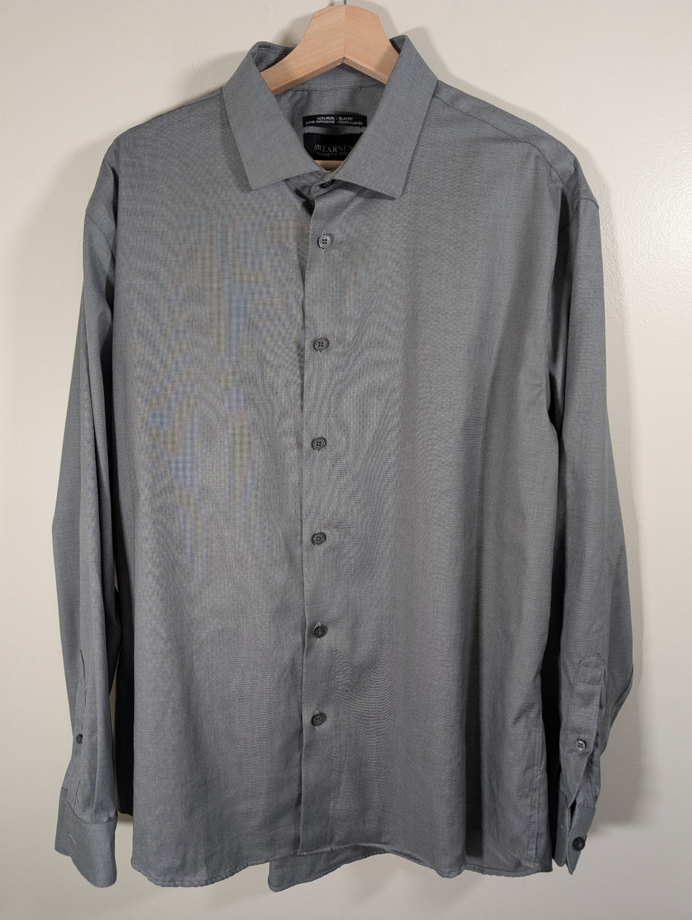 Kenneth Cole Slim Fit Awearness Button up - 17 1/2