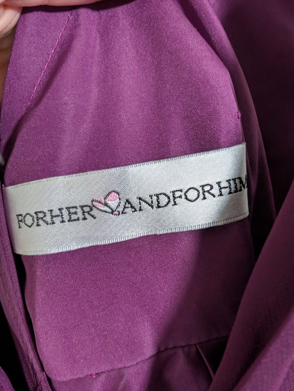 ForHerandForHim Purple Chiffon Gown - appears size 14