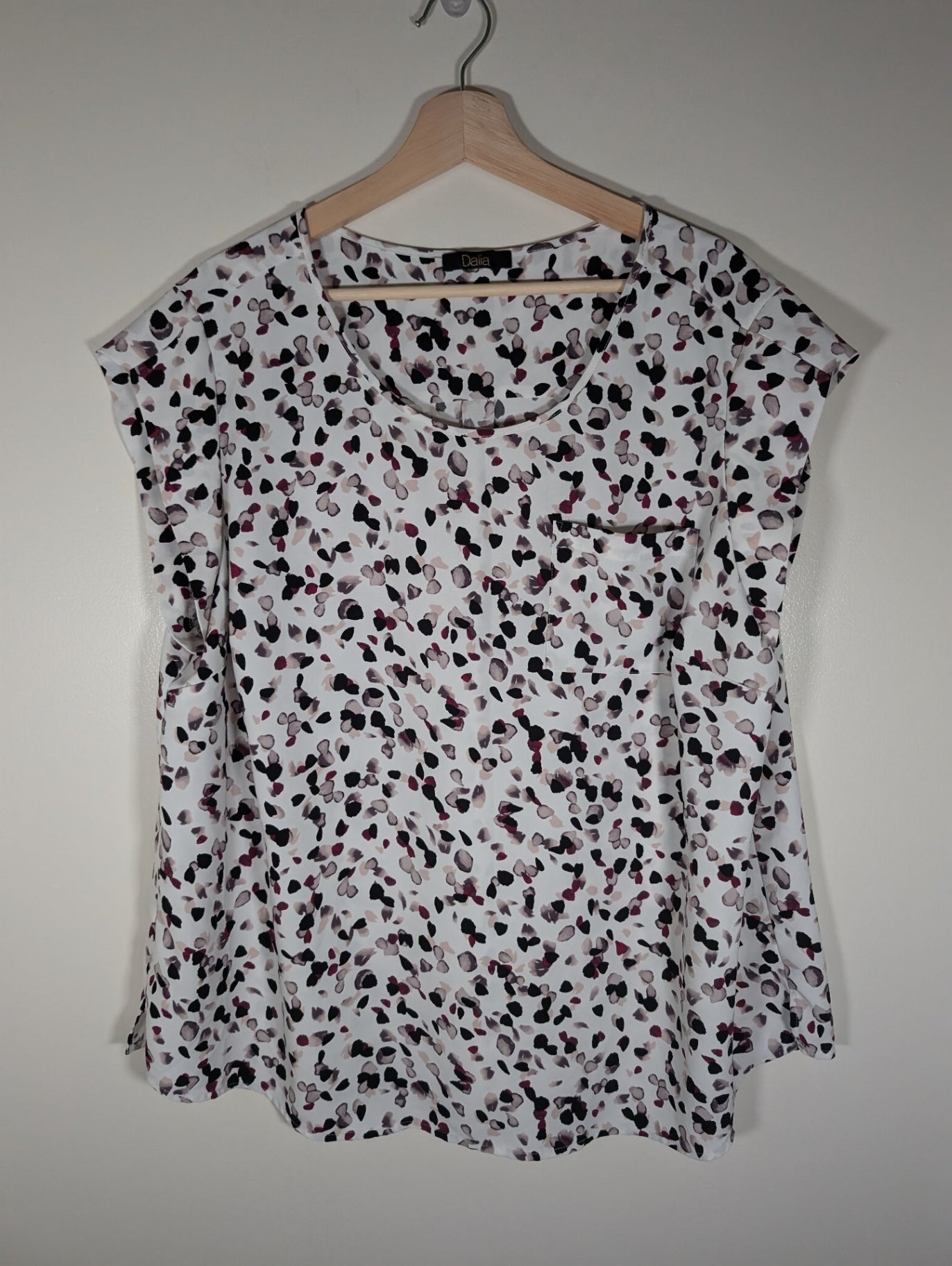 Dalia petal print blouse - appears 2XL