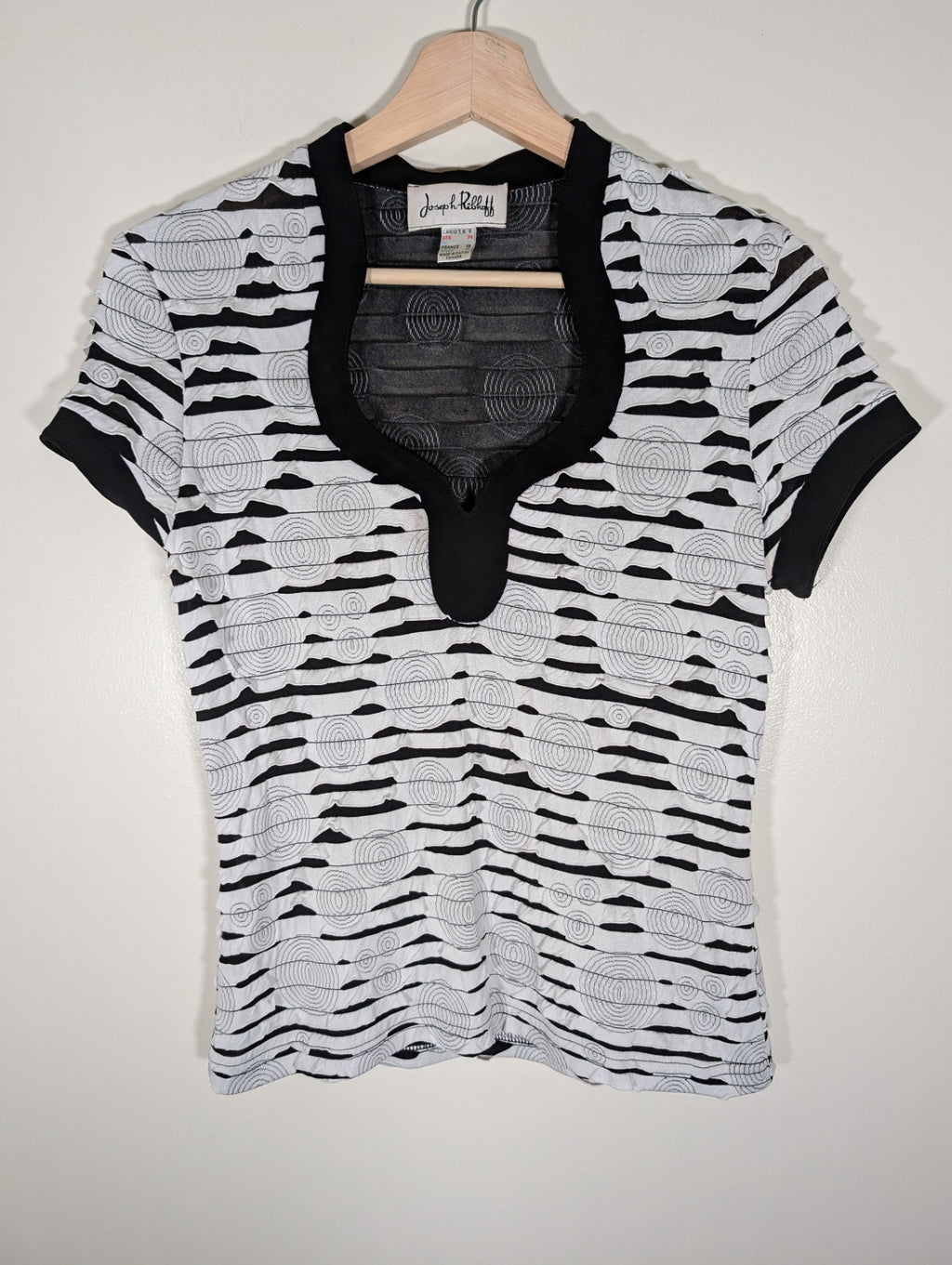 Joseph Ribkoff Black/White Blouse - SZ 6
