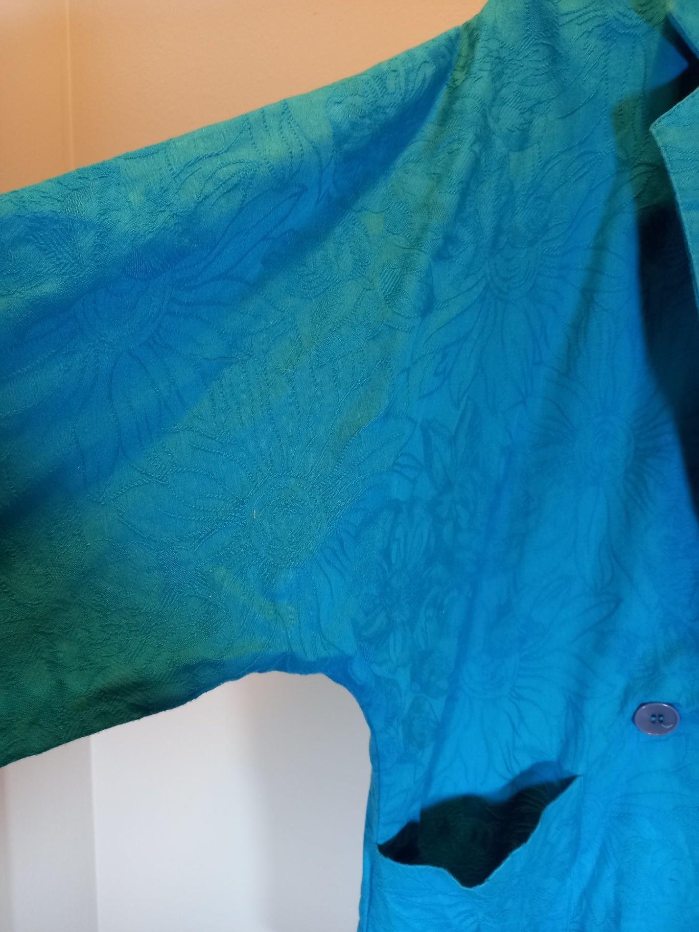 Marcella Priani vintage teal blazer - SZ 10 (Minor Flaw)
