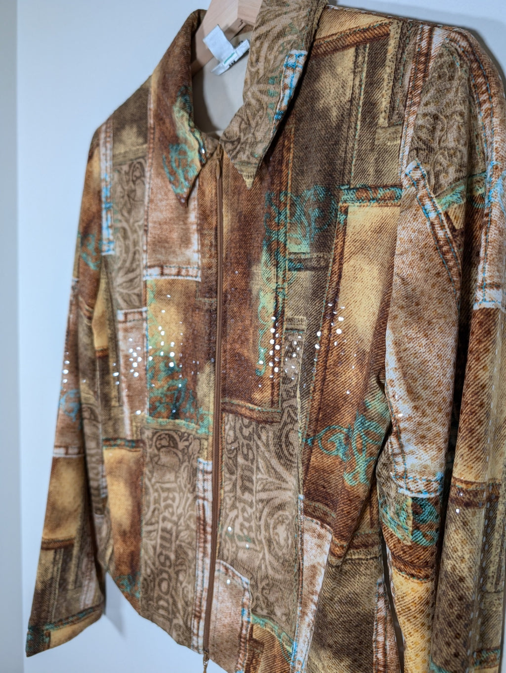 Joseph Ribkoff Brown Sequin Jacket - SZ 6