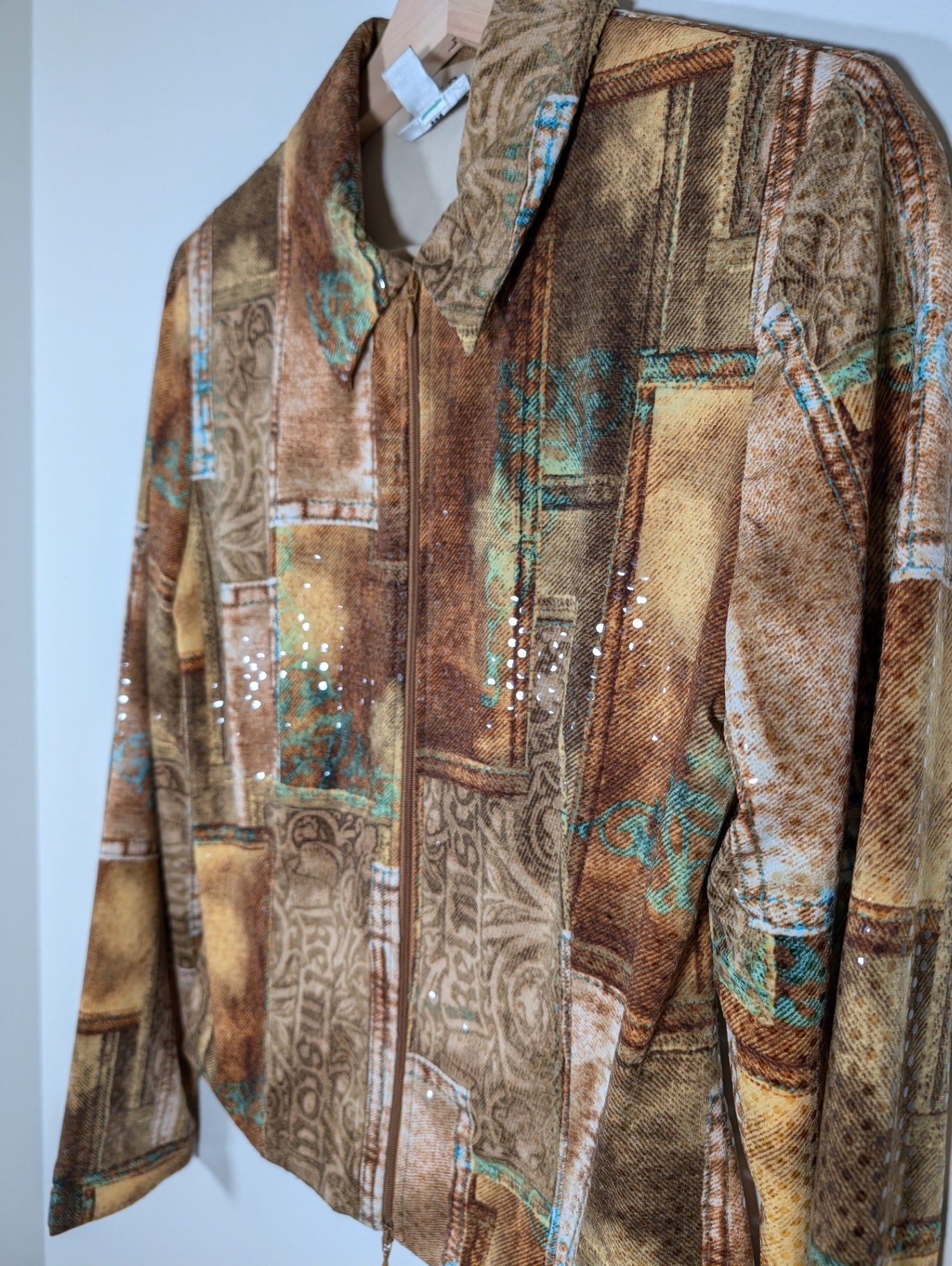 Joseph Ribkoff Brown Sequin Jacket - SZ 6