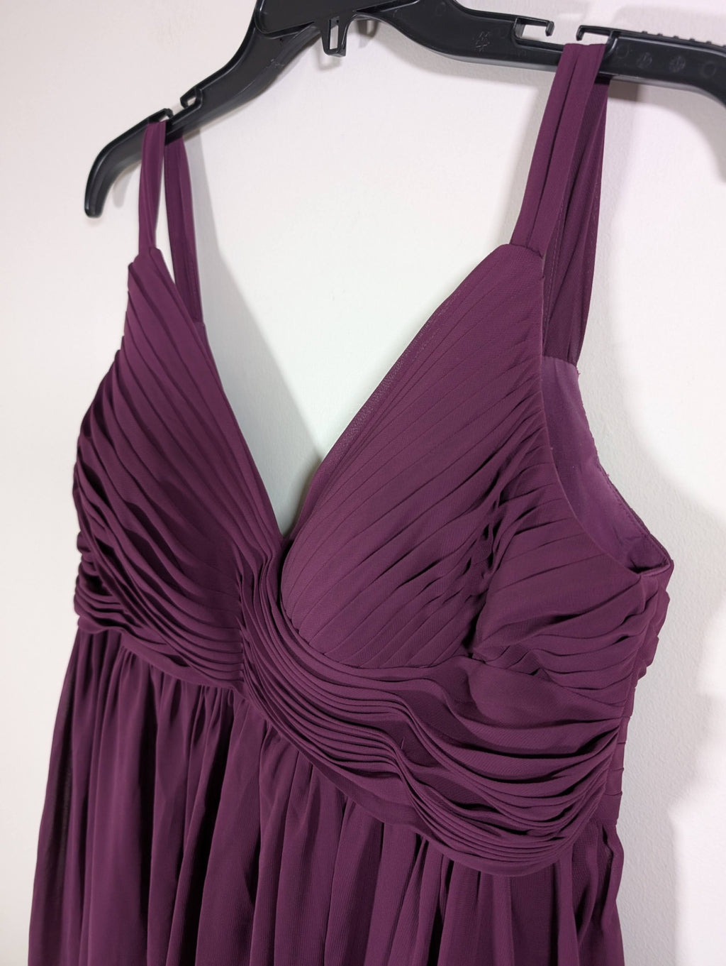 ForHerandForHim Purple Chiffon Gown - appears size 14