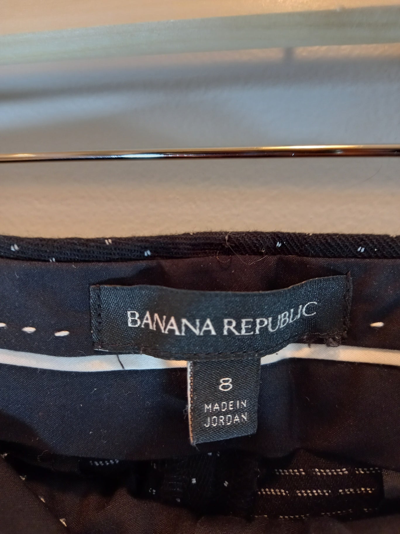 Banana Republic sloan black polka-dot pants - SZ 8