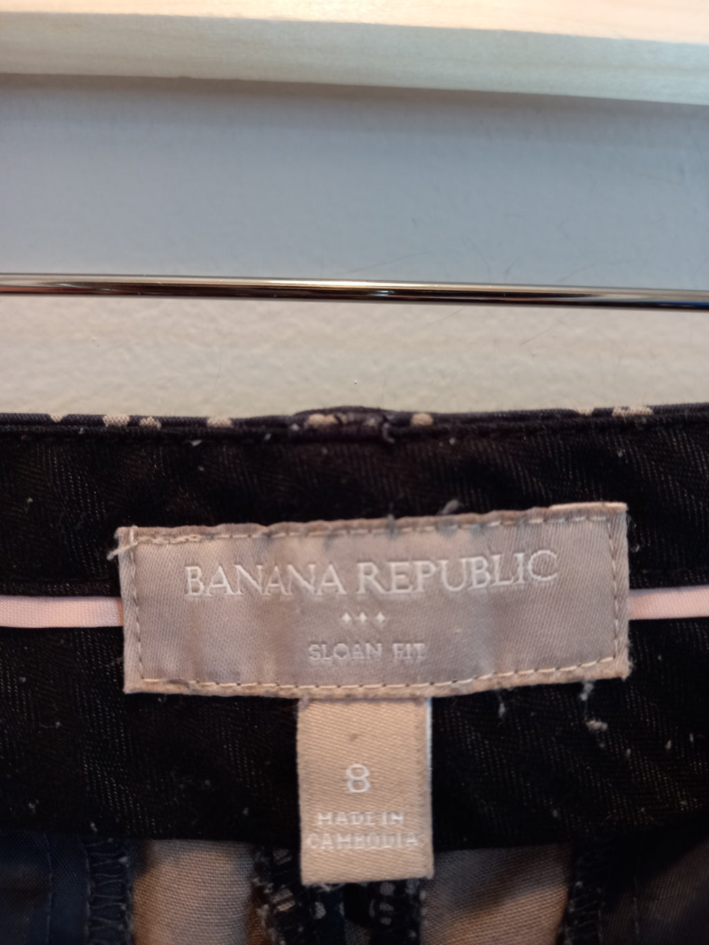Banana Republic sloan black & tan pants - SZ 8
