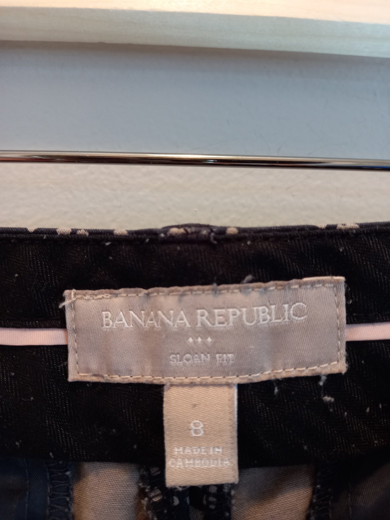 Banana Republic sloan black & tan pants - SZ 8