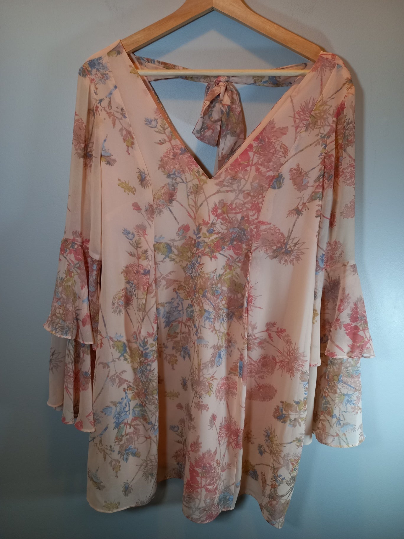 BCBGeneration Pink Floral Dress - Small