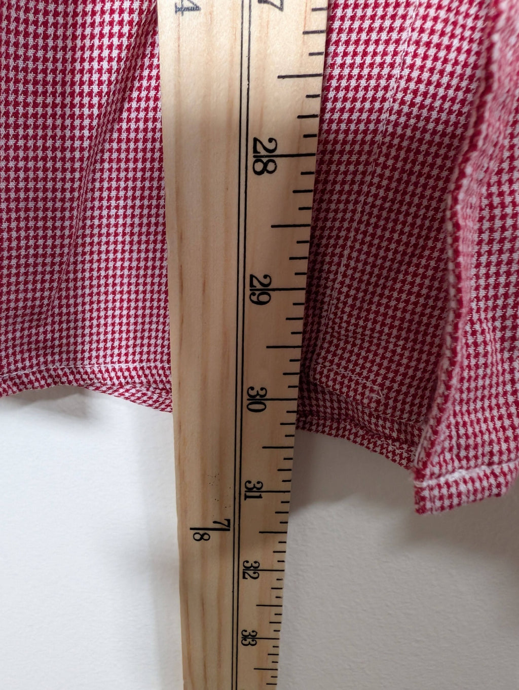 Chaps Custom Fit Red Button Up - Large