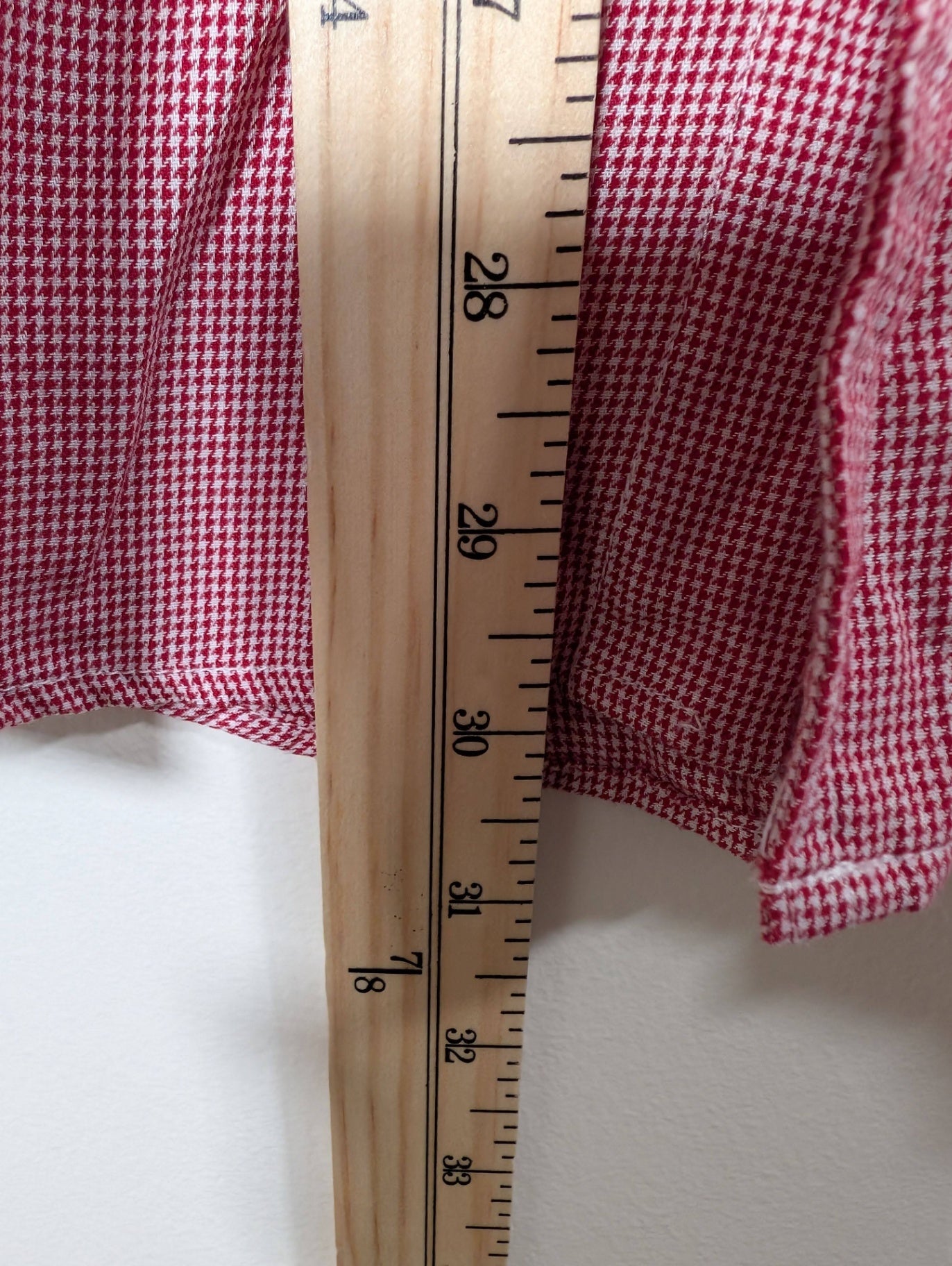 Chaps Custom Fit Red Button Up - Large