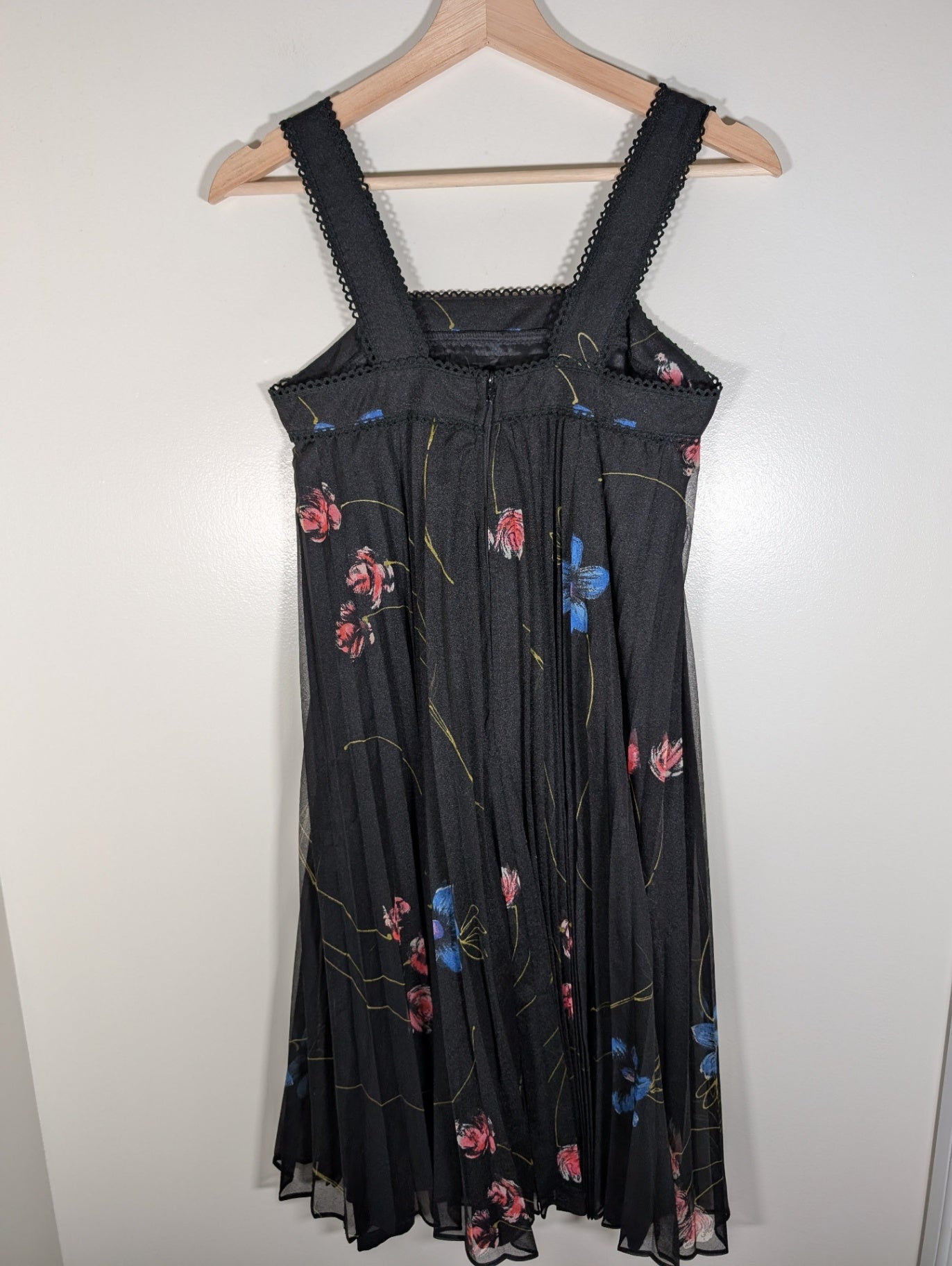 No label floral dress with shawl - appears Small