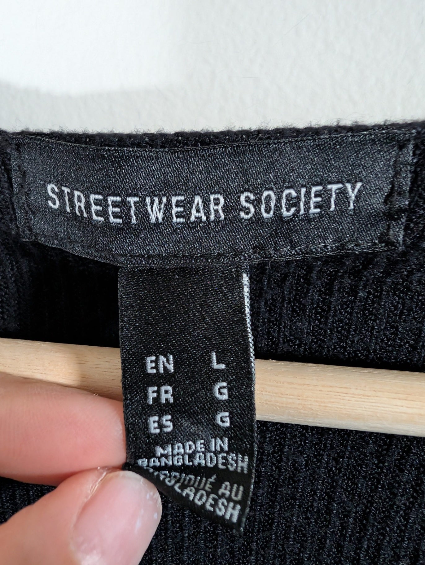 Streetwear Society puff shoulder sweater - Large