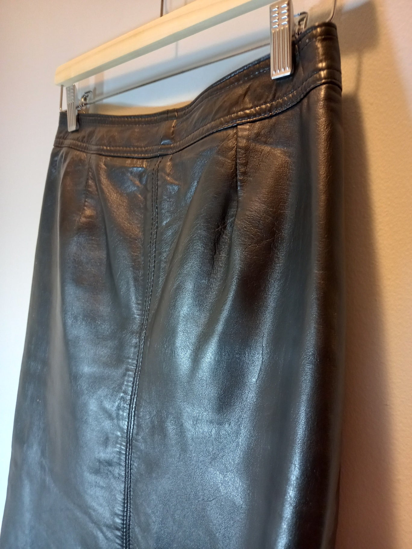 The Leather Ranch black pencil skirt - Medium