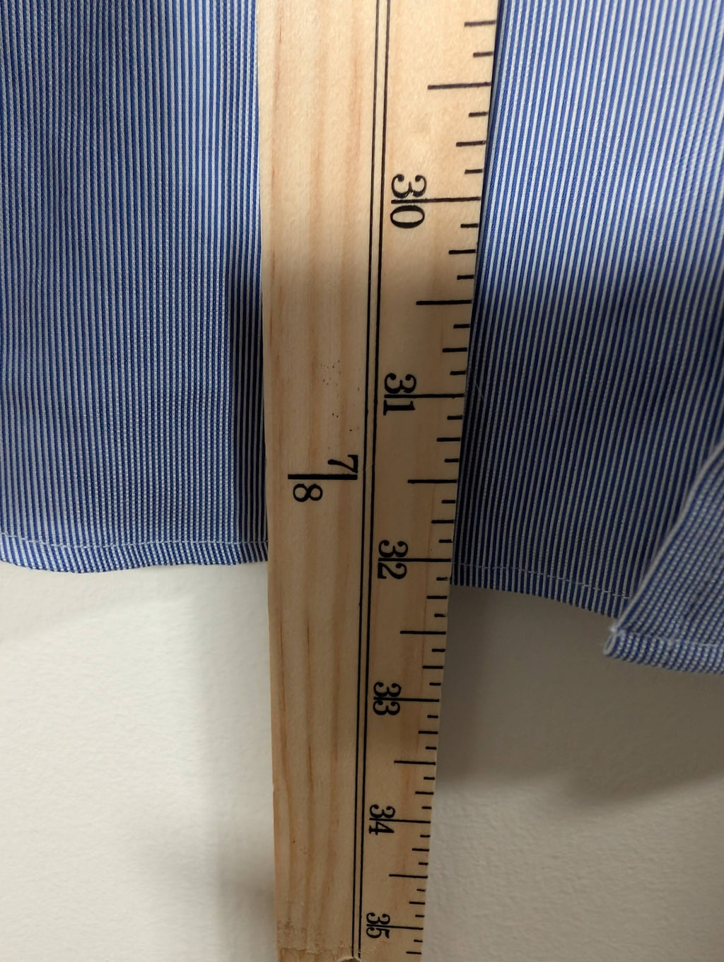 Black Brown Slim Fit Blue Striped Button up - 17x36