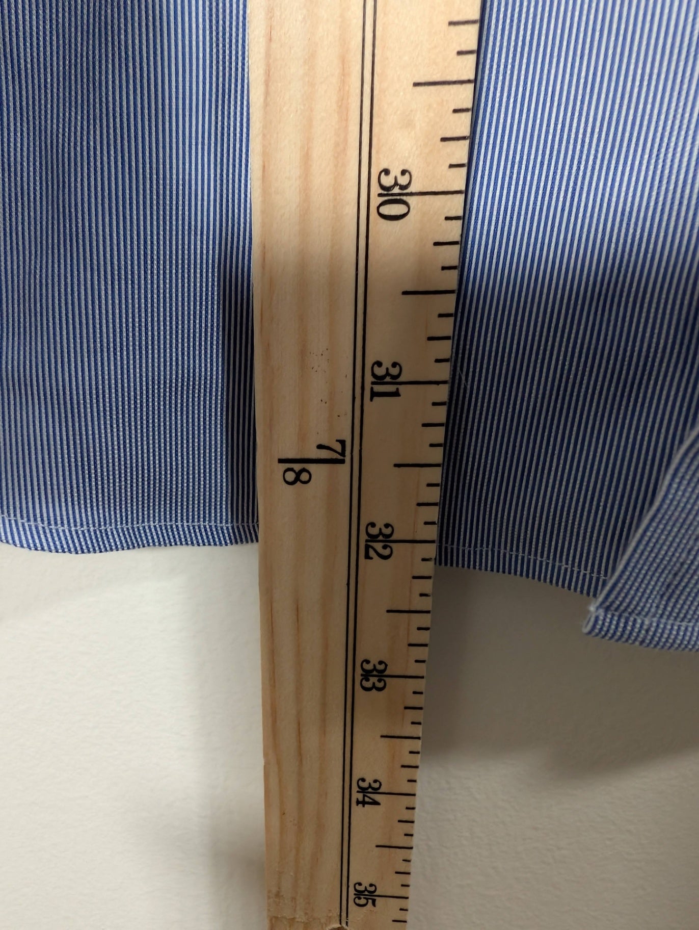 Black Brown Slim Fit Blue Striped Button up - 17x36