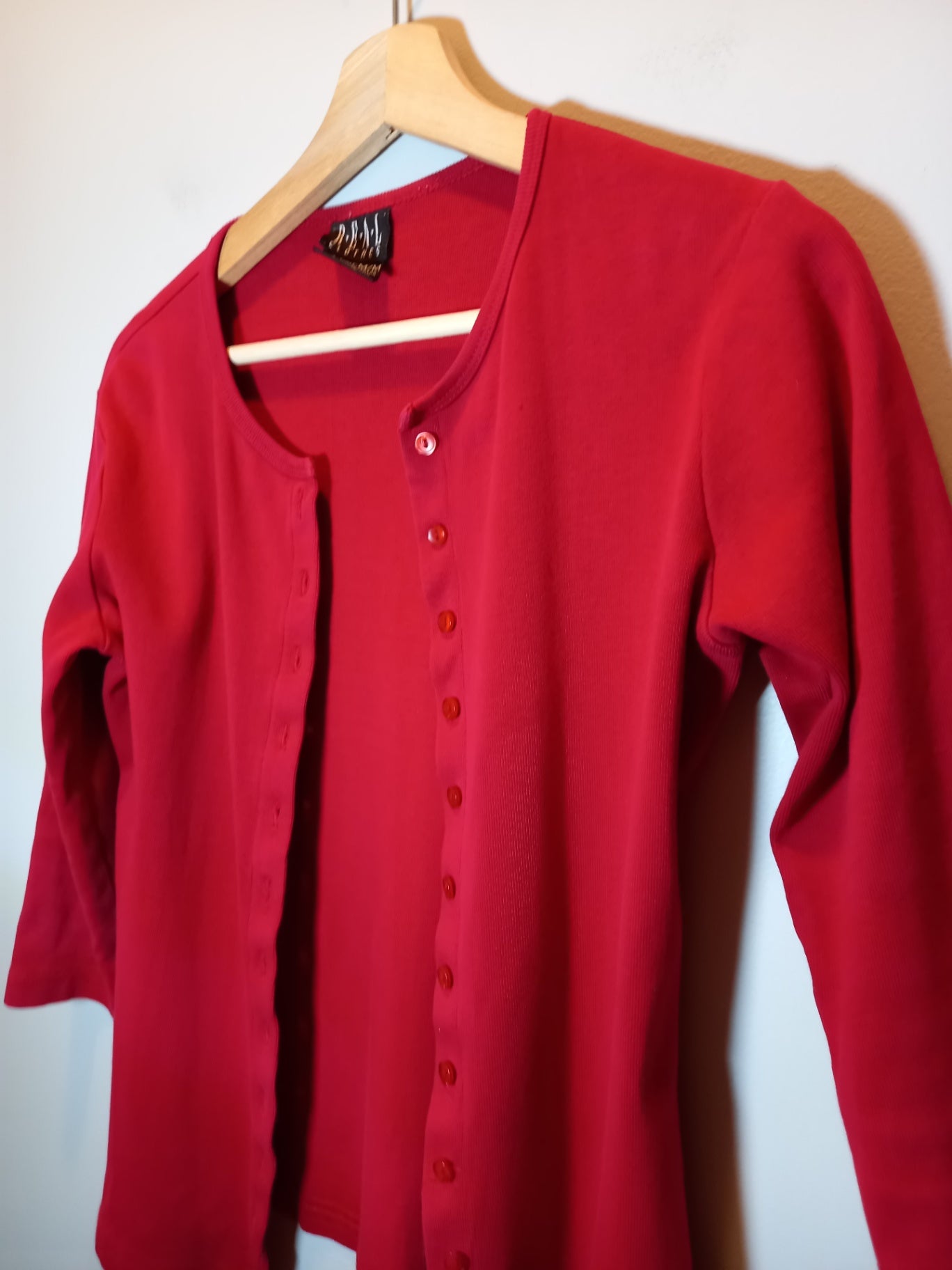 Real red cardigan - Medium