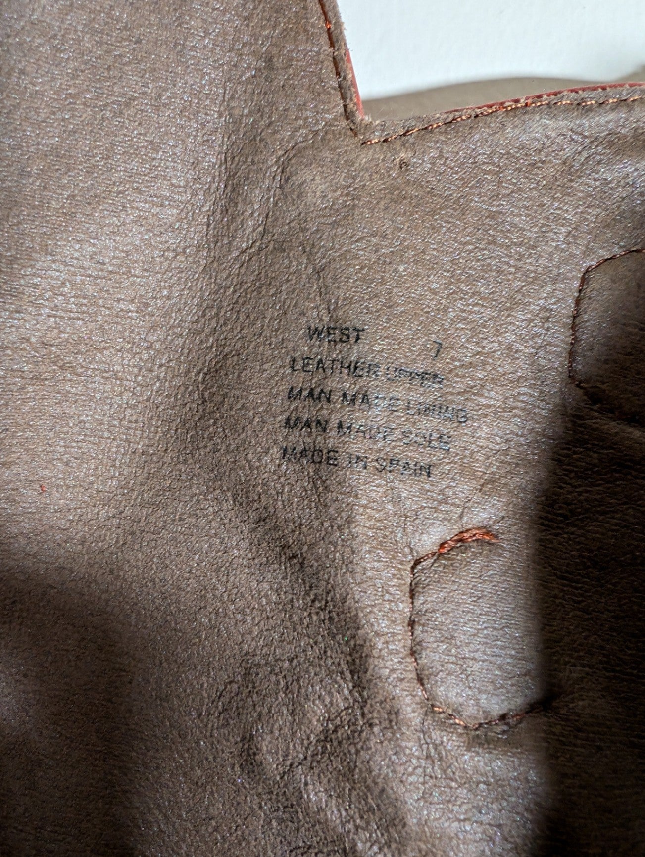 Unknown brand leather boots - SZ 7 (Minor Flaw)