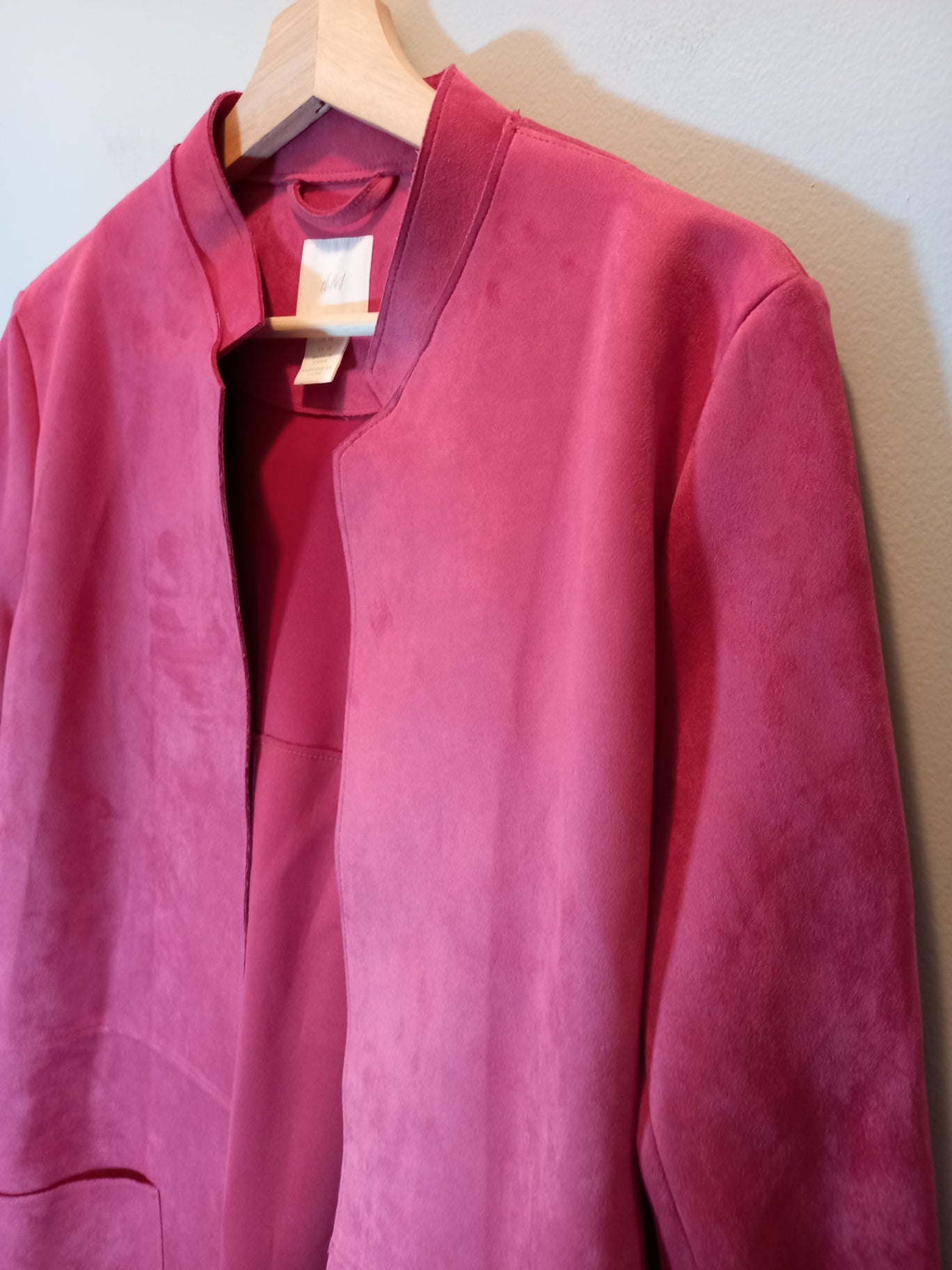 H&M pink suede jacket - SZ 10