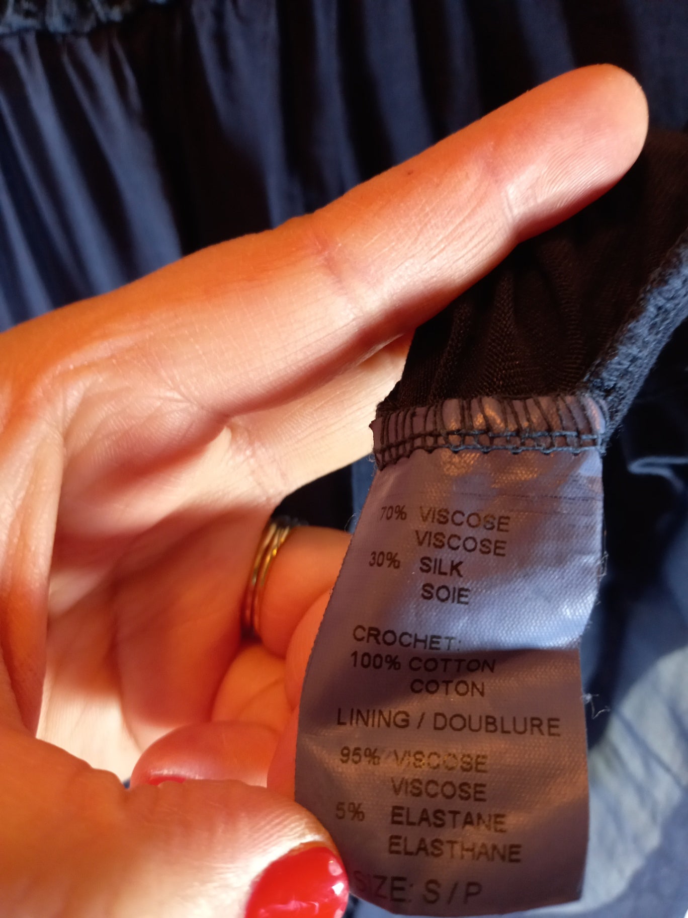 Bellambia Silk Navy Blouse - S