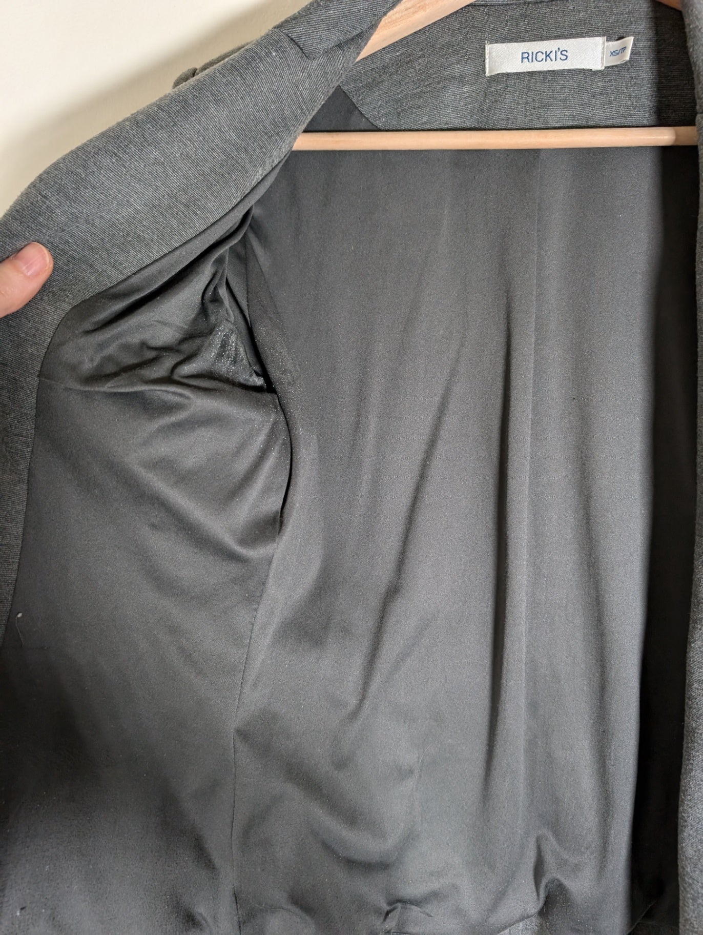 Ricki's grey blazer - X-Small (Minor Flaw)