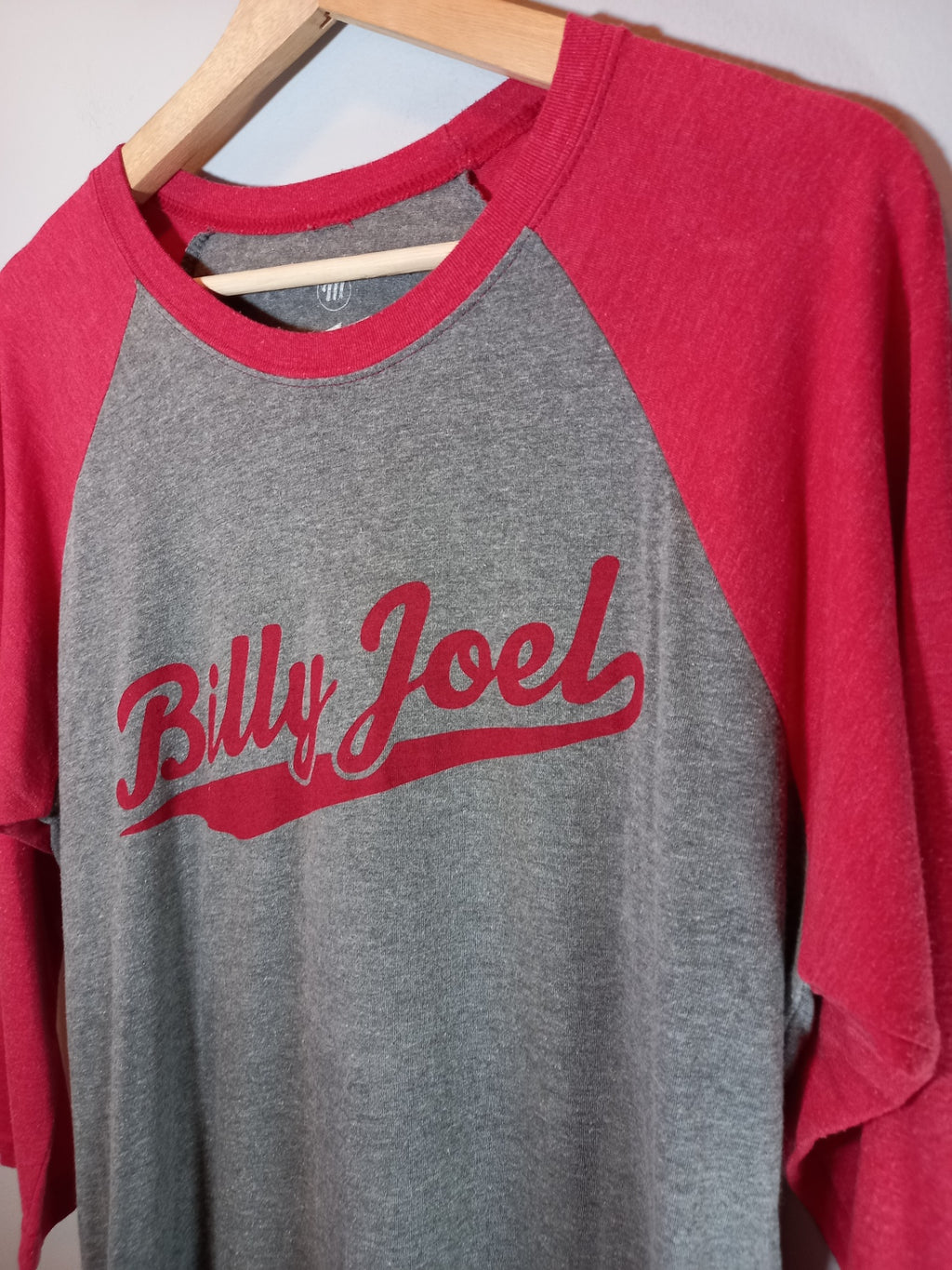 Billy Joel baseball style long-sleeve - Medium