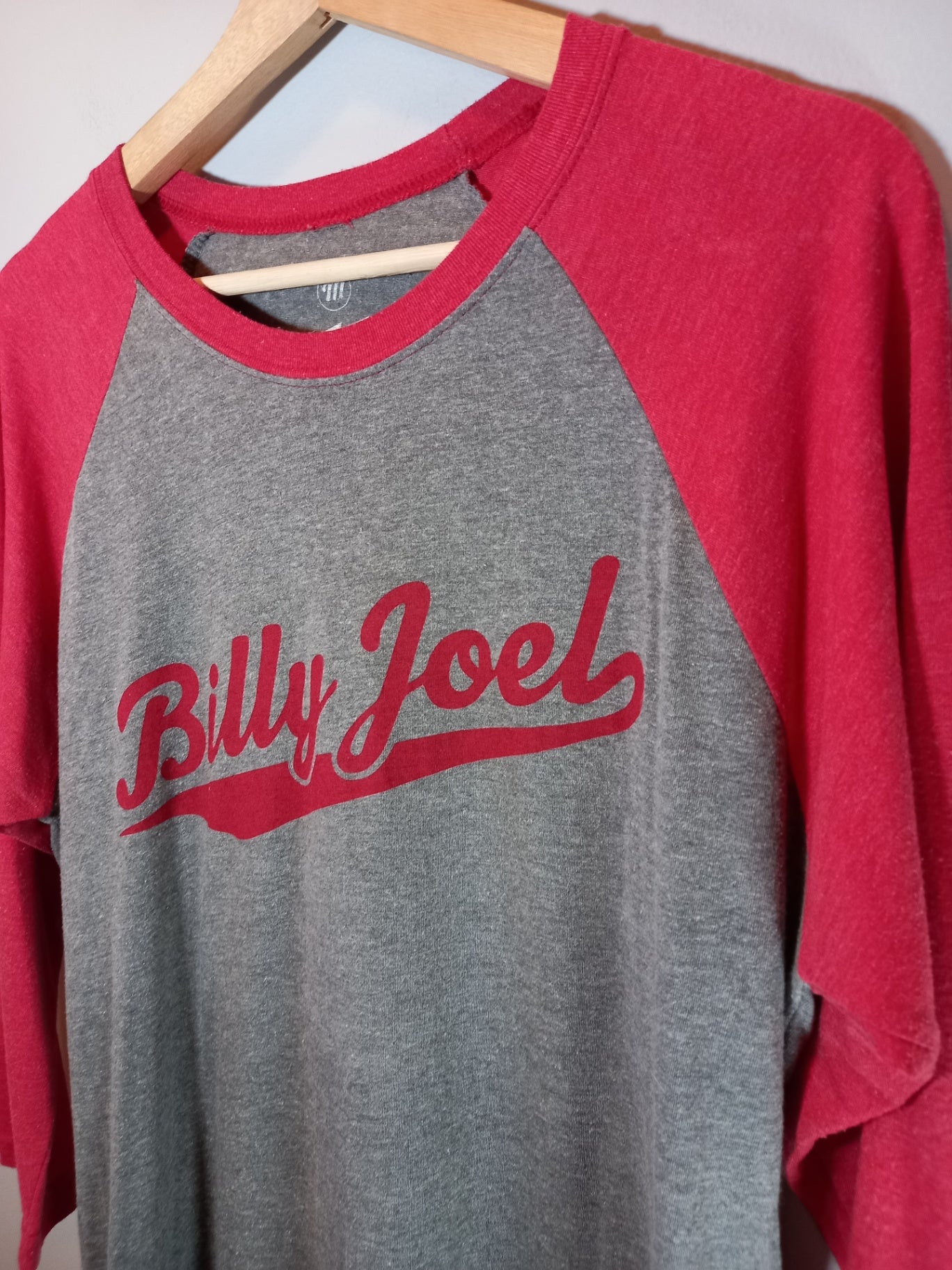 Billy Joel baseball style long-sleeve - Medium