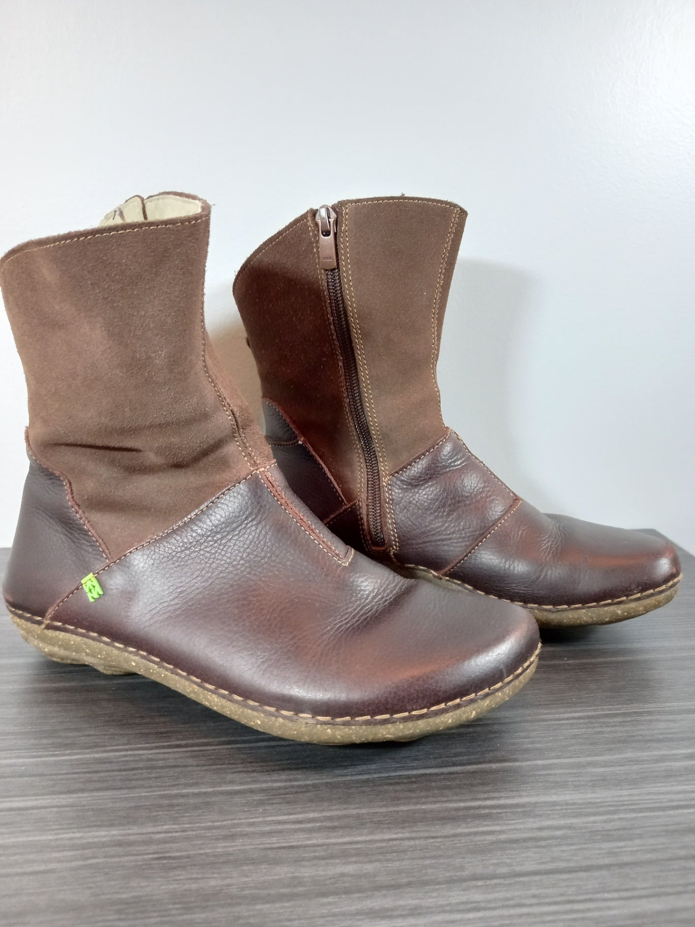 El Naturalista recyclus brown ankle boots - SZ 37