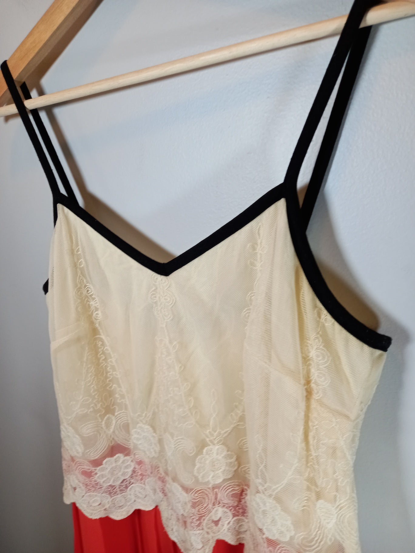 Maison Jules cream & coral dress - Large