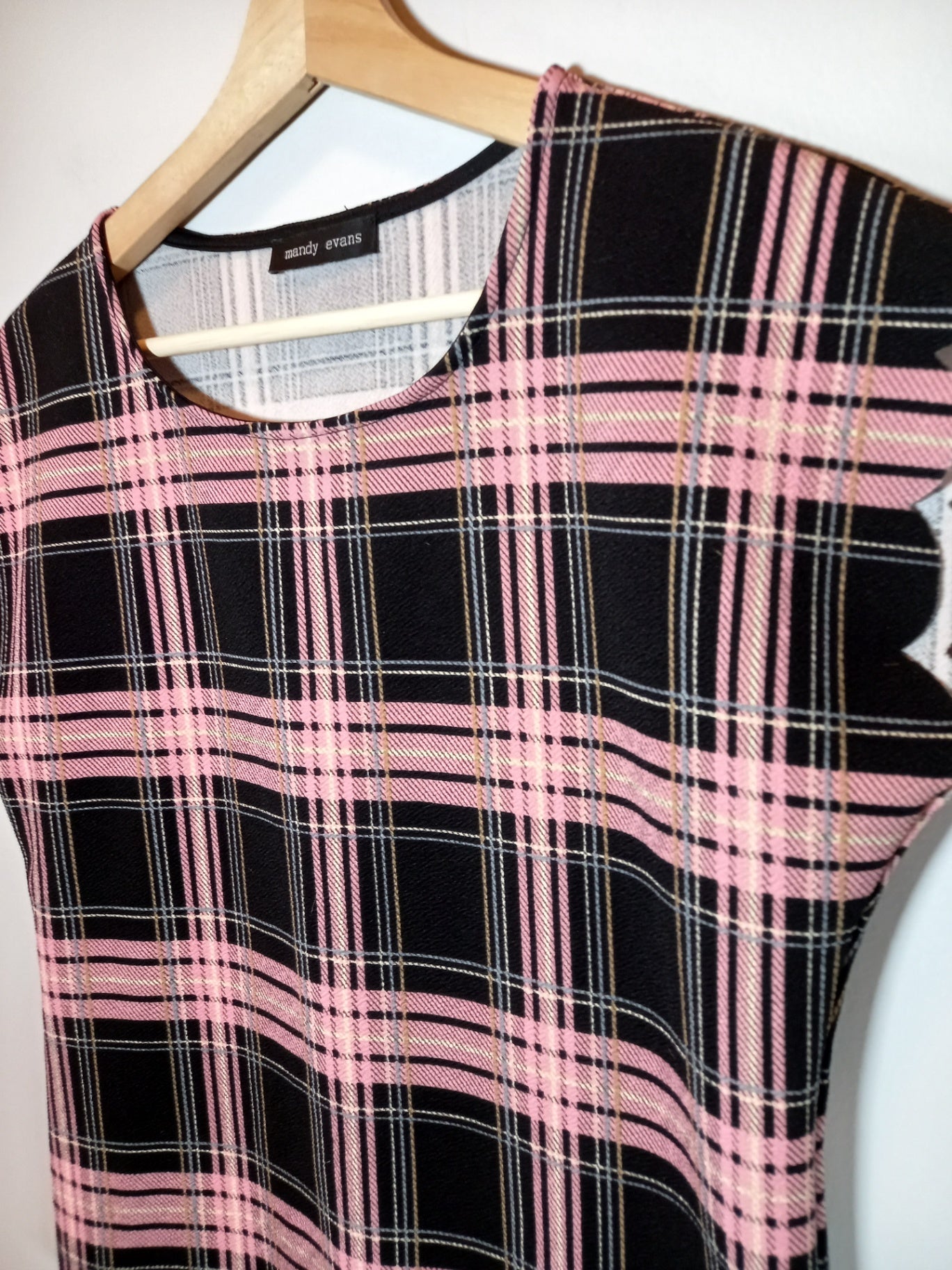 Mandy Evans pink plaid blouse - Small