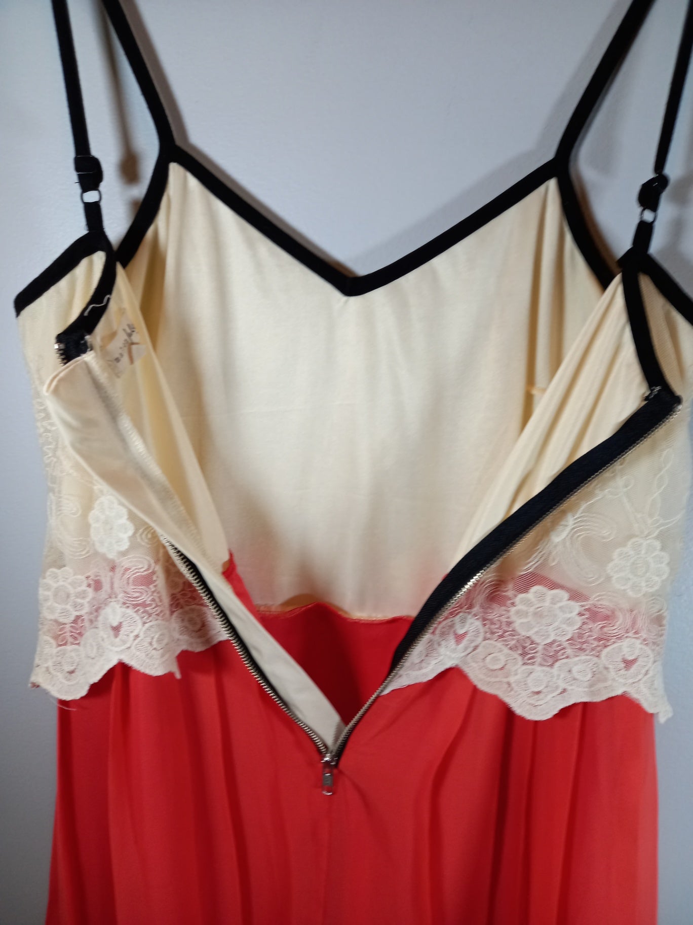 Maison Jules cream & coral dress - Large