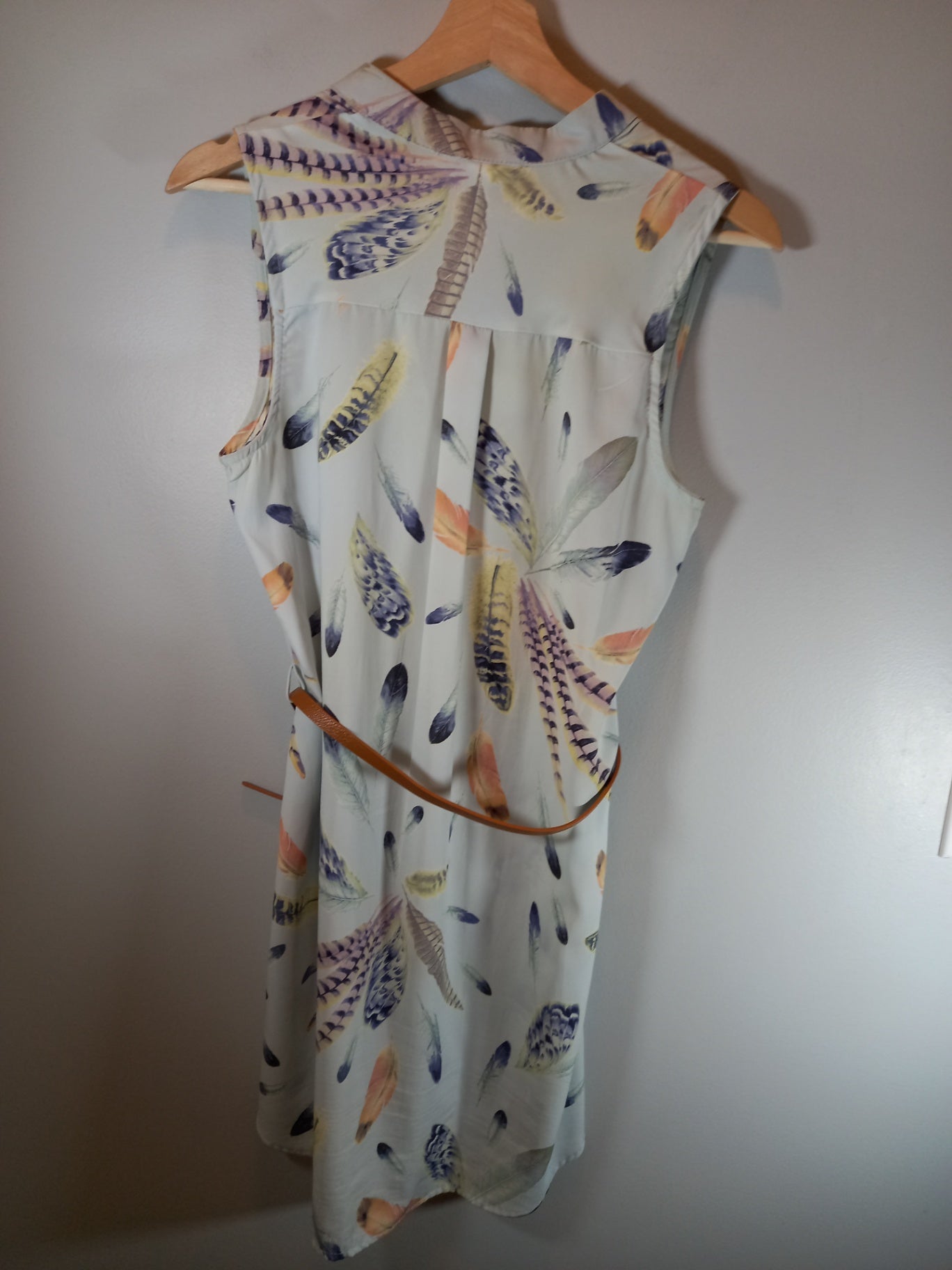 Iris Moon sleeveless feather dress - Medium