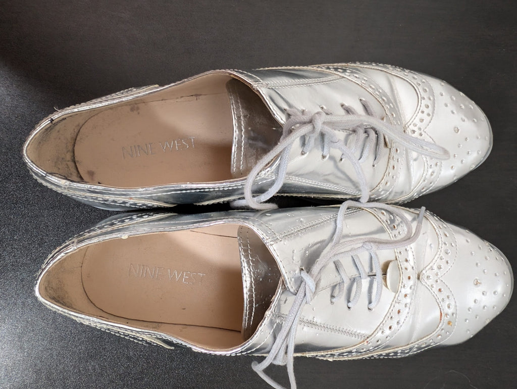 Nine West chunky metallic shoe - 6.5M
