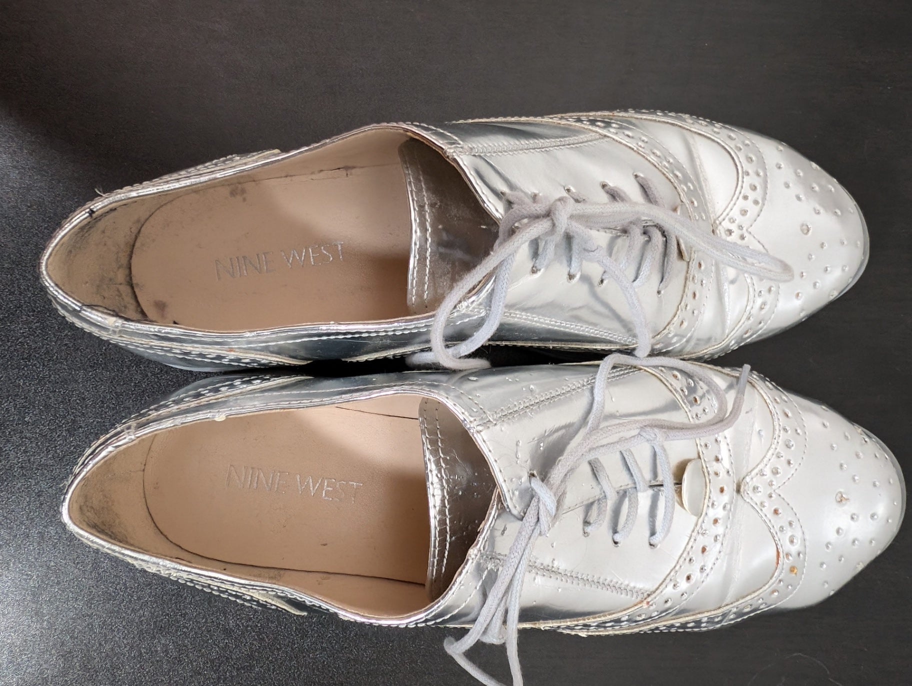 Nine West chunky metallic shoe - 6.5M