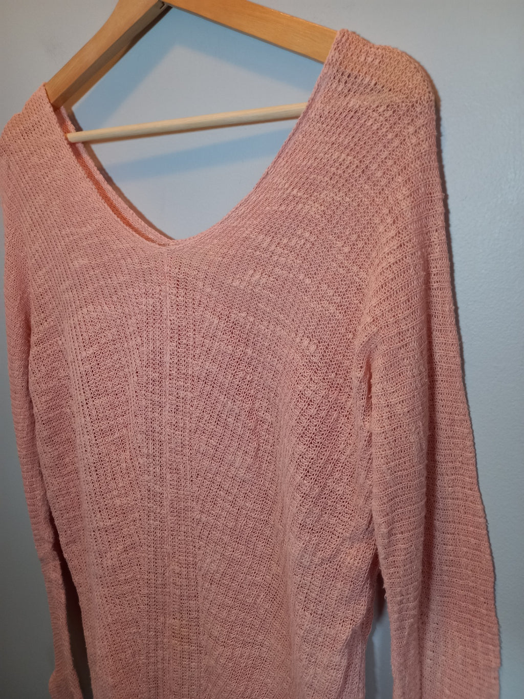 Monk & Lou pink sweater - Small (Minor Flaw)