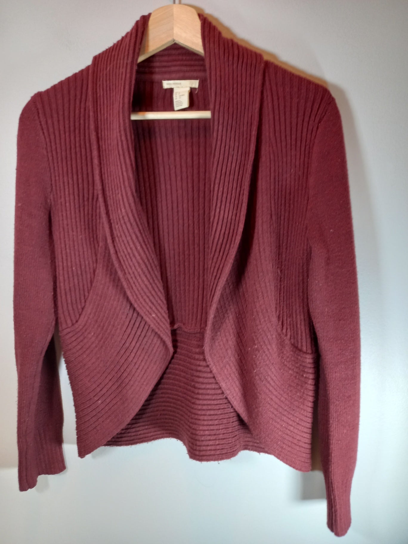 H&M maroon cardigan - Small (Minor Flaw)