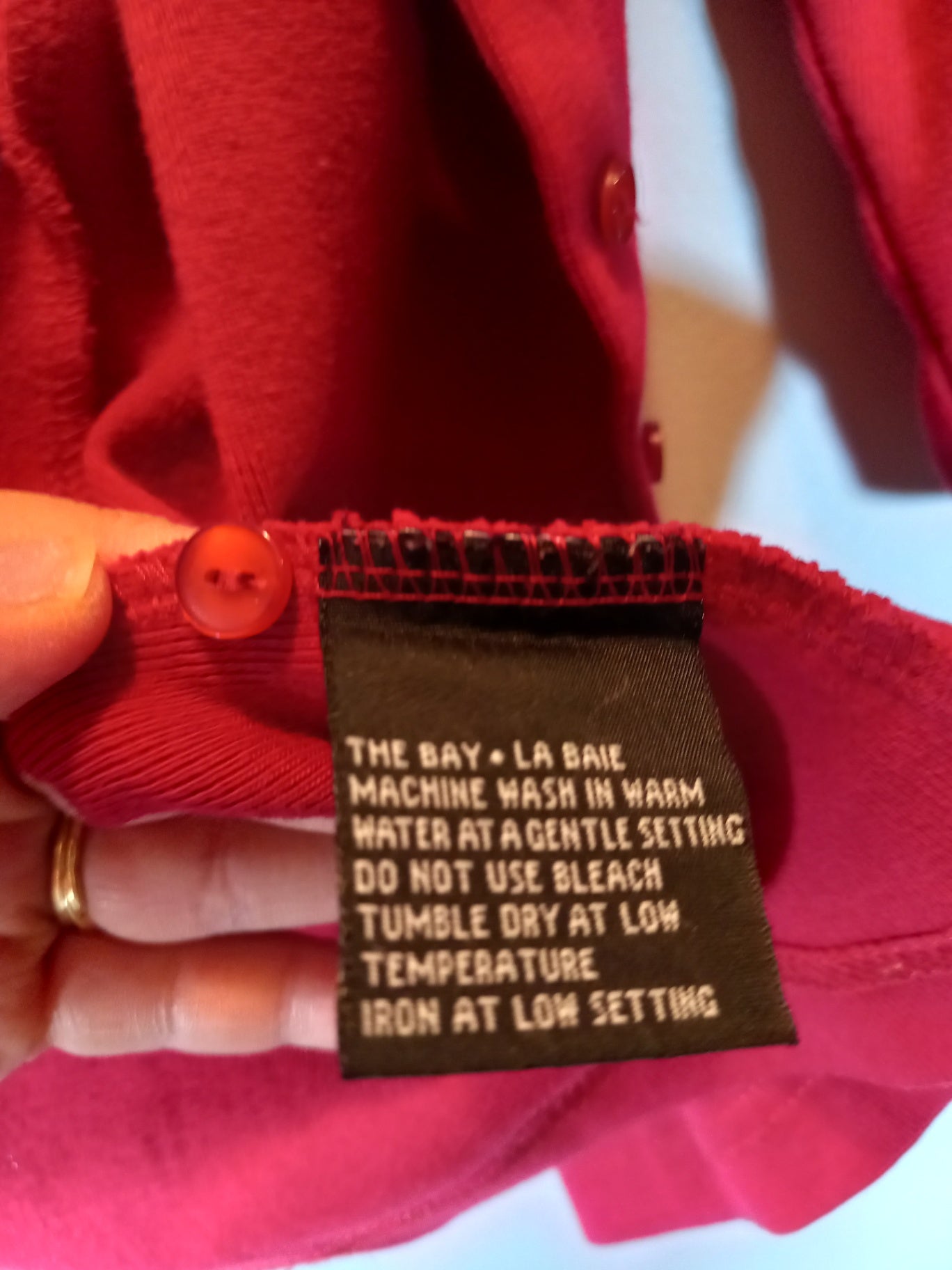 Real red cardigan - Medium