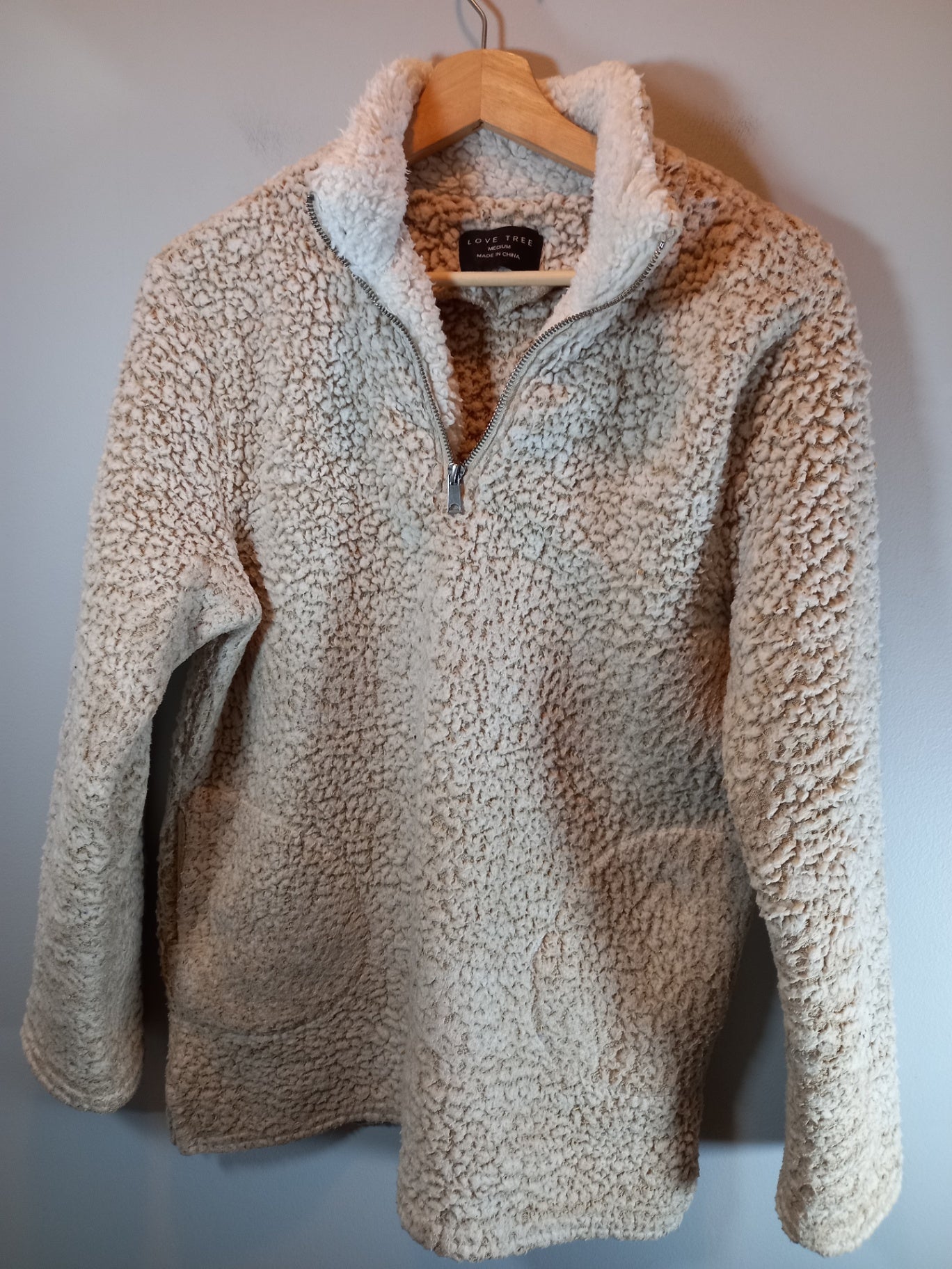 Love Tree sherpa pullover - Medium