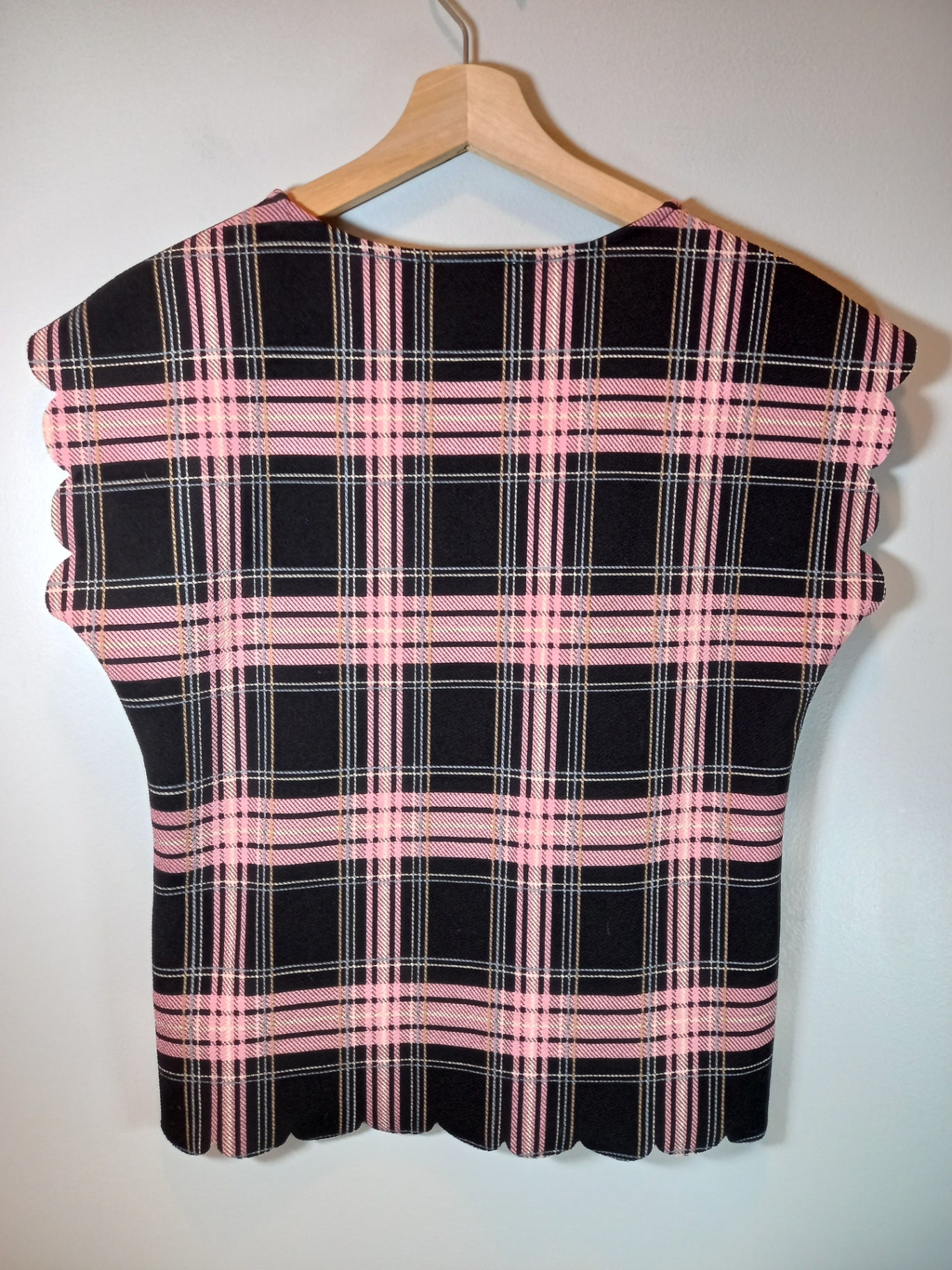 Mandy Evans pink plaid blouse - Small